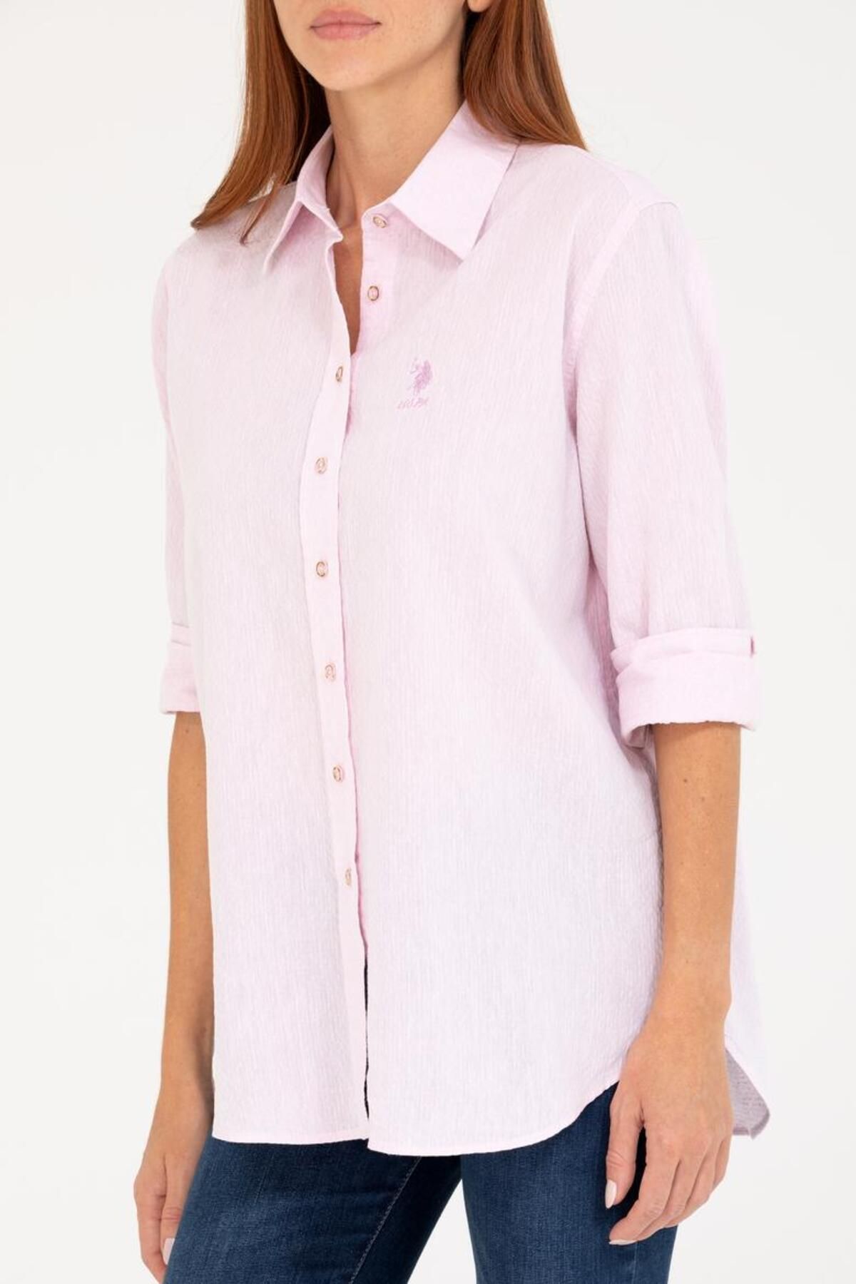 U.S. Polo Assn.-Women's Magnolia Linen Look Long Sleeve Shirt 1573469 5