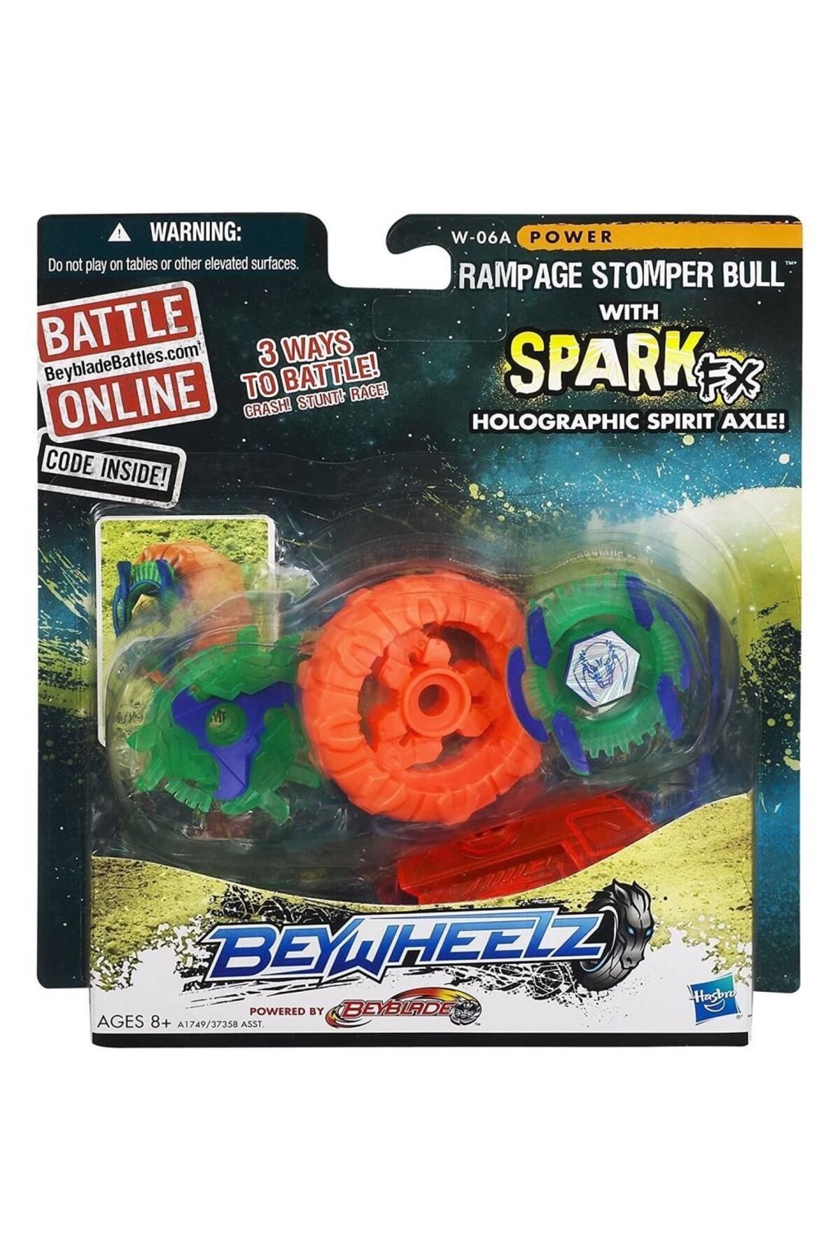 Easy Tedarik Hasbro Beywheelz W-06 A Rampage Stomper Bull Battler - 37358-A1749