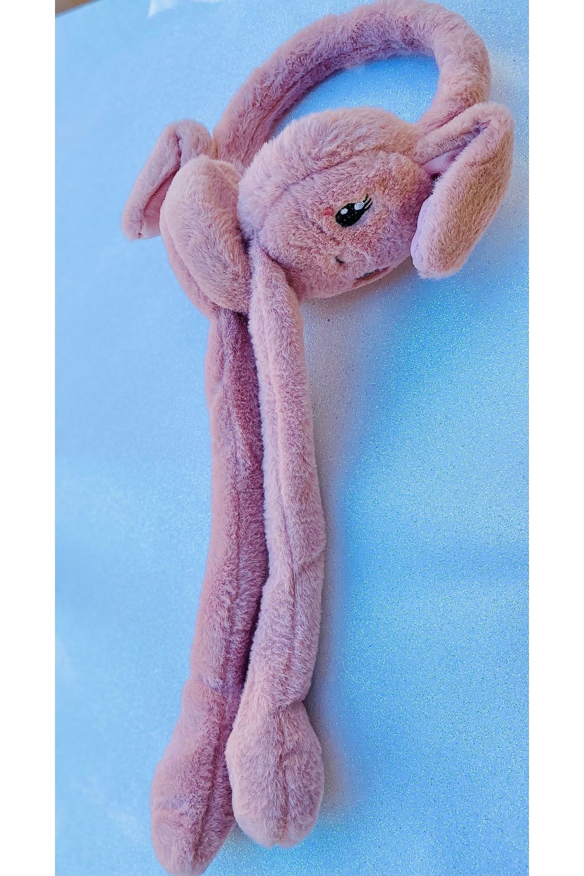 SHEKER HOME-Dark Pink Plush Headset with Movable Mechanism 3