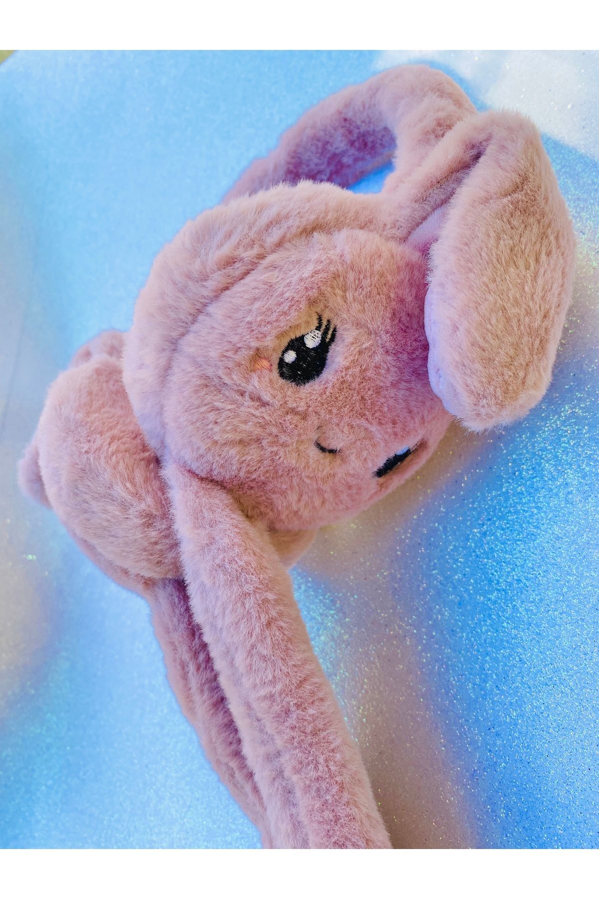 SHEKER HOME-Dark Pink Plush Headset with Movable Mechanism 4
