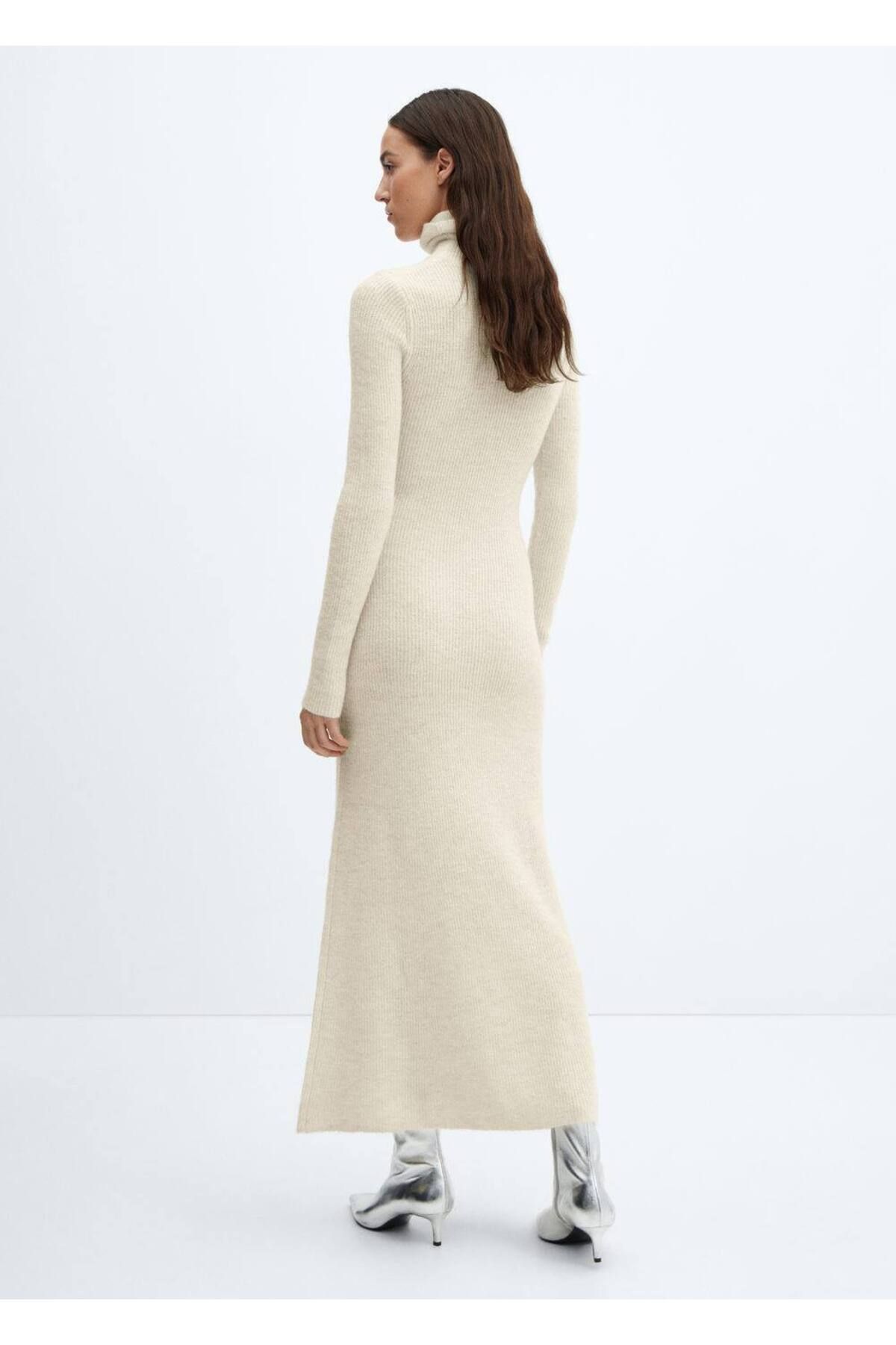 MANGO Woman-Turtleneck knitwear dress 4