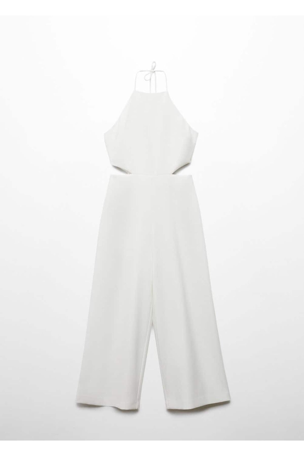 MANGO Woman-Halter Collar Perforated Jumpsuit 3