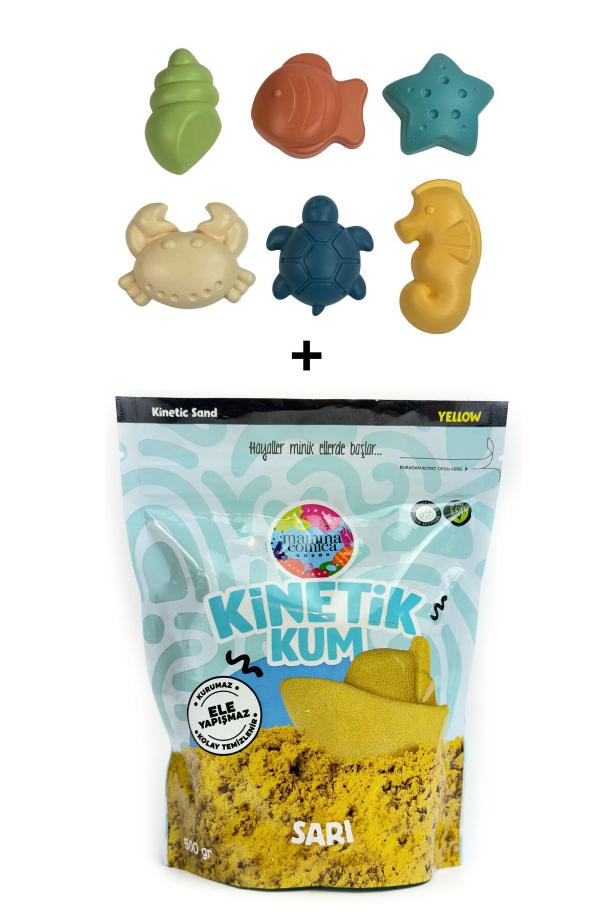 MammacomicaDough Mammacomica Dough 500gr Kinetik kum + Deniz