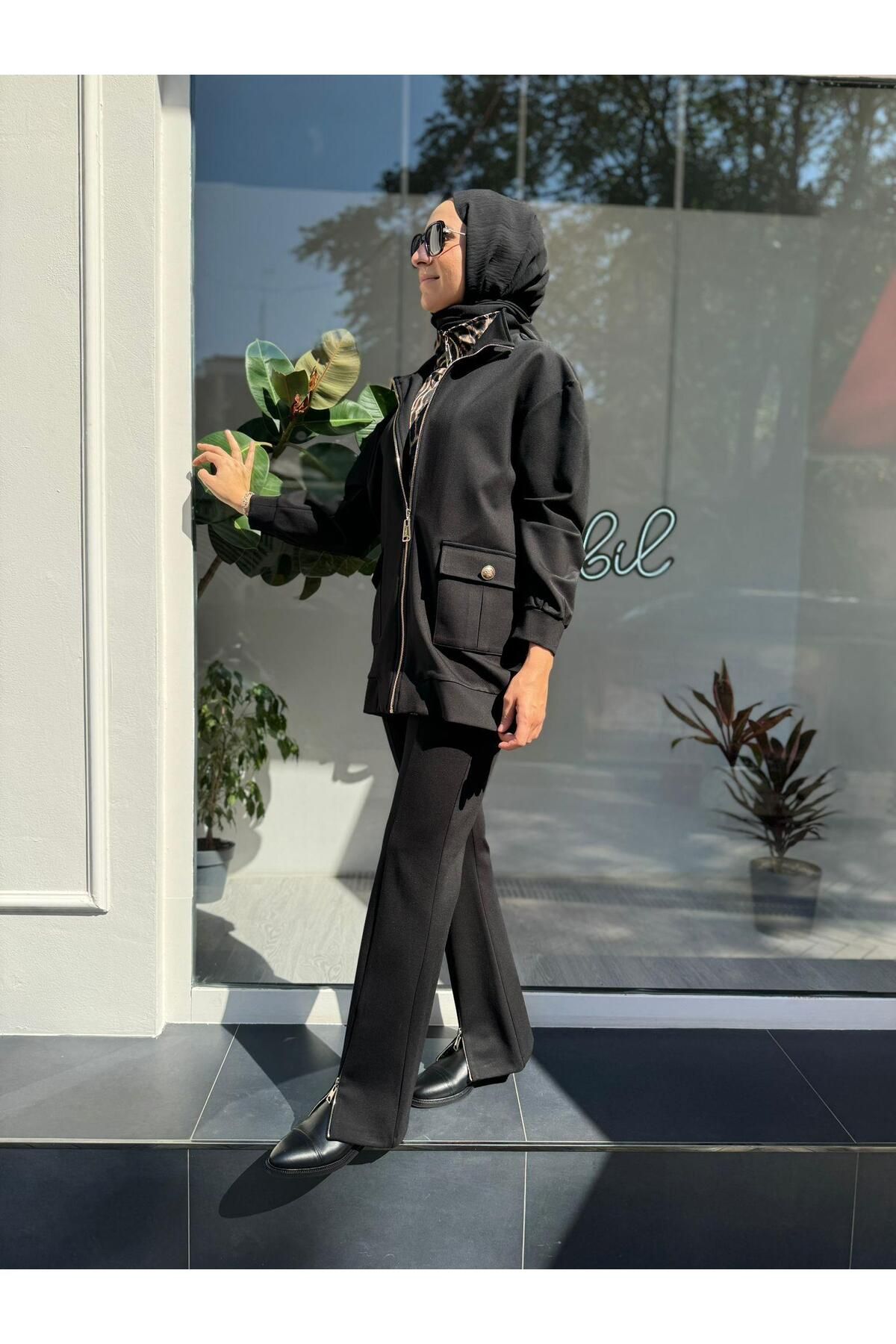 VENO-Modest Jacket - Black - Regular fit 3