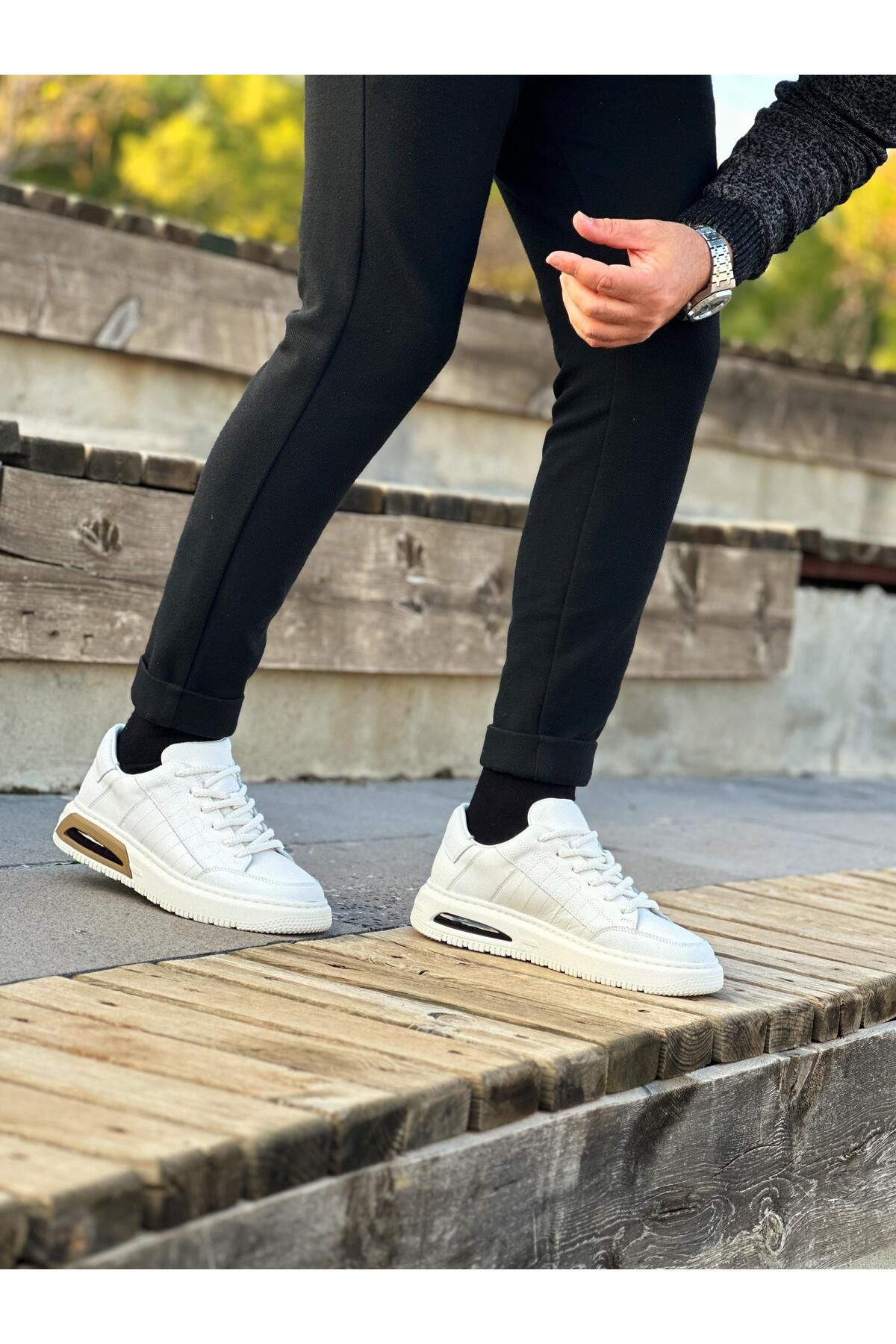 اسنیکر سفید مردانه 0495 اورجینال ByItallanoshoes