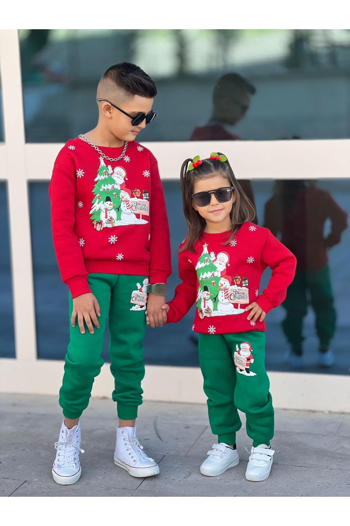 Calisa-Children's Christmas Themed Tracksuit Set 3