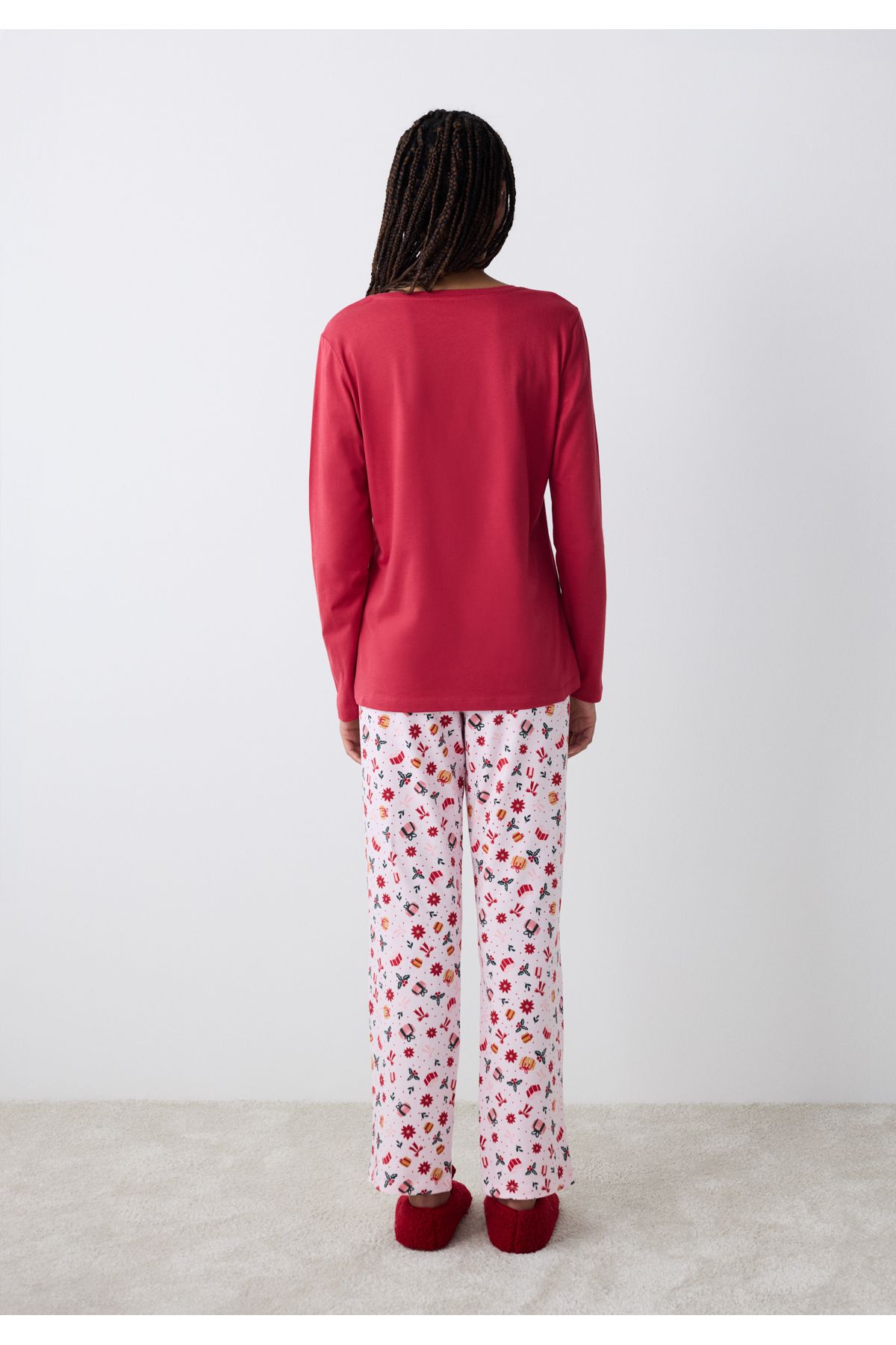 Penti-Happy&Merry Red Pants Pajama Set 2