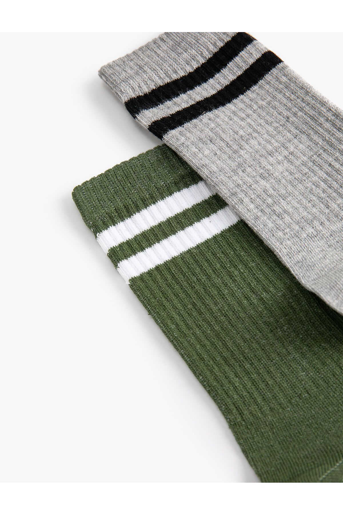 Koton-College Socks Set of 2 - Stripe Pattern and Color 3