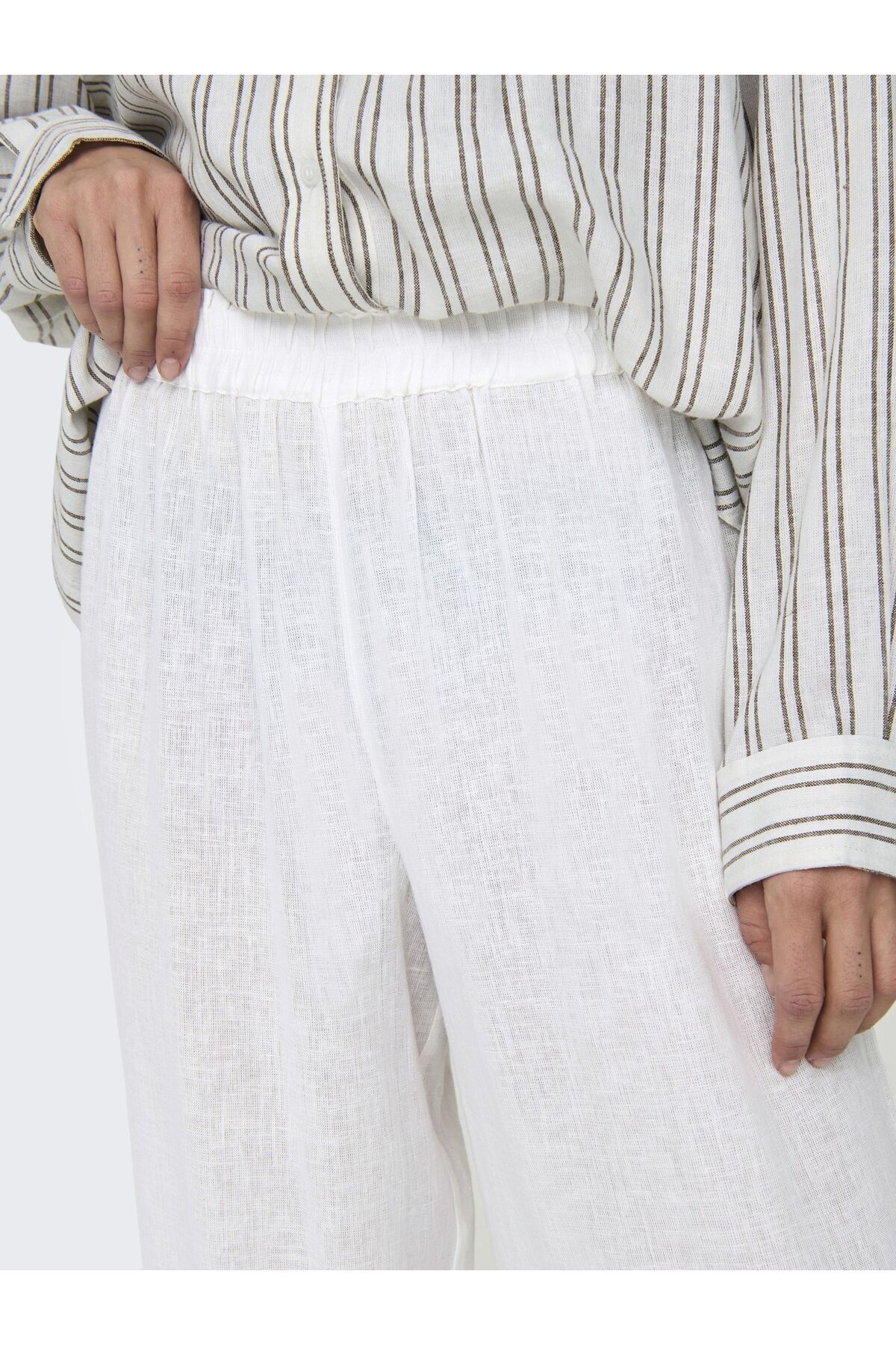 ONLY-Schlauch Mit Weitem Beinschnitt Onltokyo Hohe Taille Gerade Geschnitten Schlauch 6