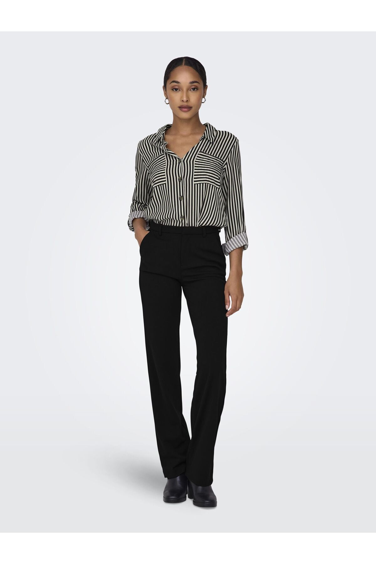 ONLY-Schlauch Onlraffy-yo Mittlere Taille Gerade Geschnitten Schlauch 5