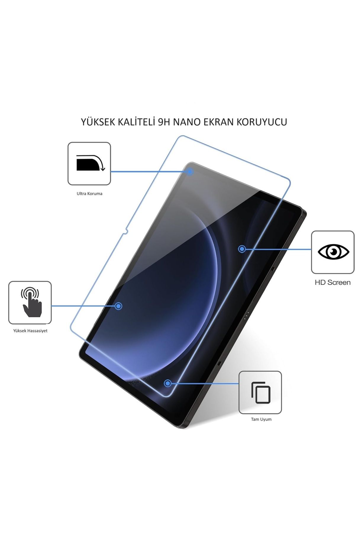 BlitzPower-Vorcom Quartzpro 10.1 Inch Tablet Compatible 9H Nano Screen Protector 4