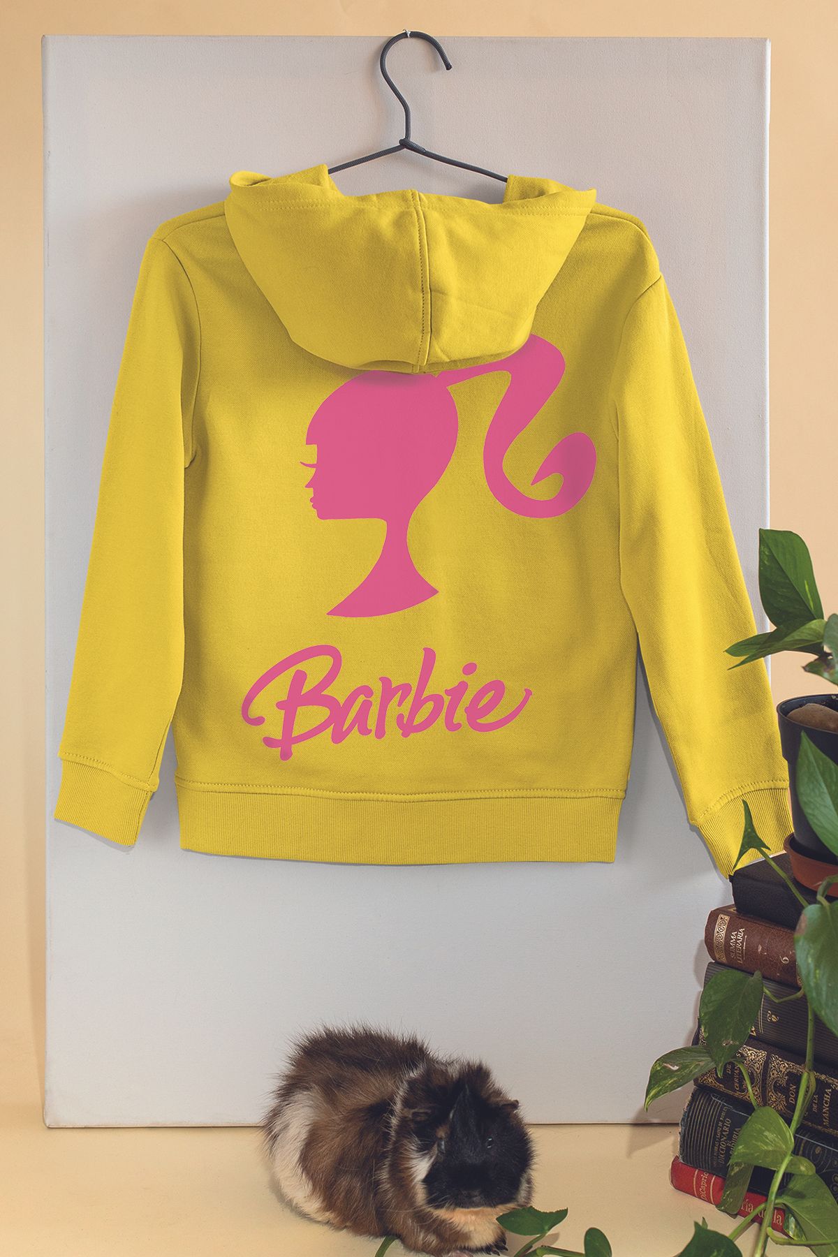 ADABEBEK-New Season - Back Printed Barbi Oversize Hooded Children's Sweatshirt 22012 1