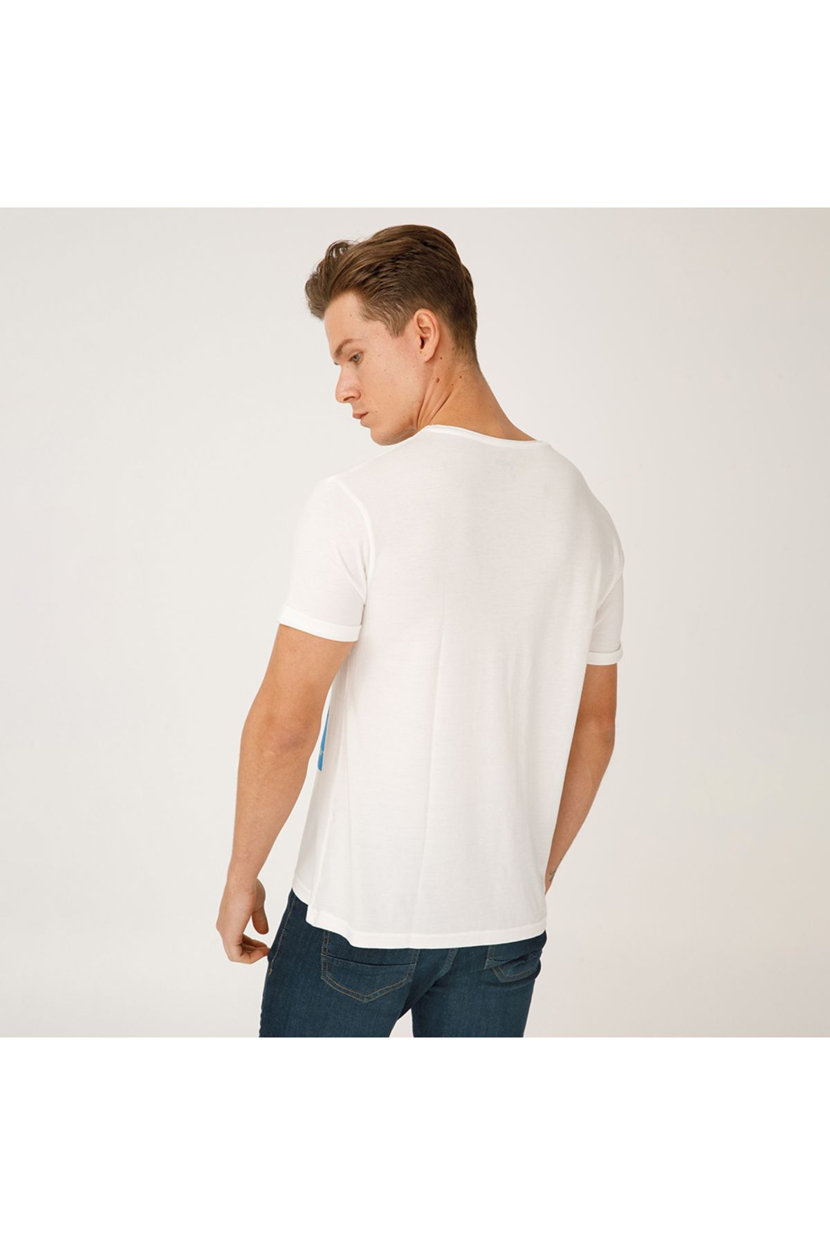 Biggdesign-Mr. Allright Man Crew Neck Mens T-shirt 8