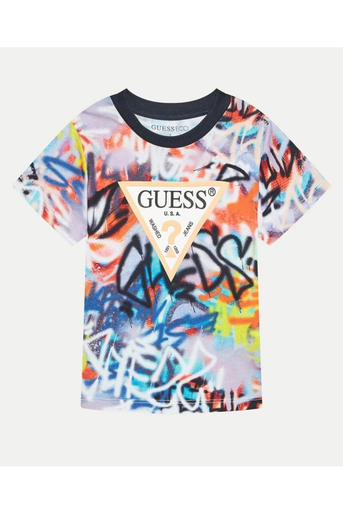 تی شرت سفید مردانه و زنانه توری اورجینال Guess