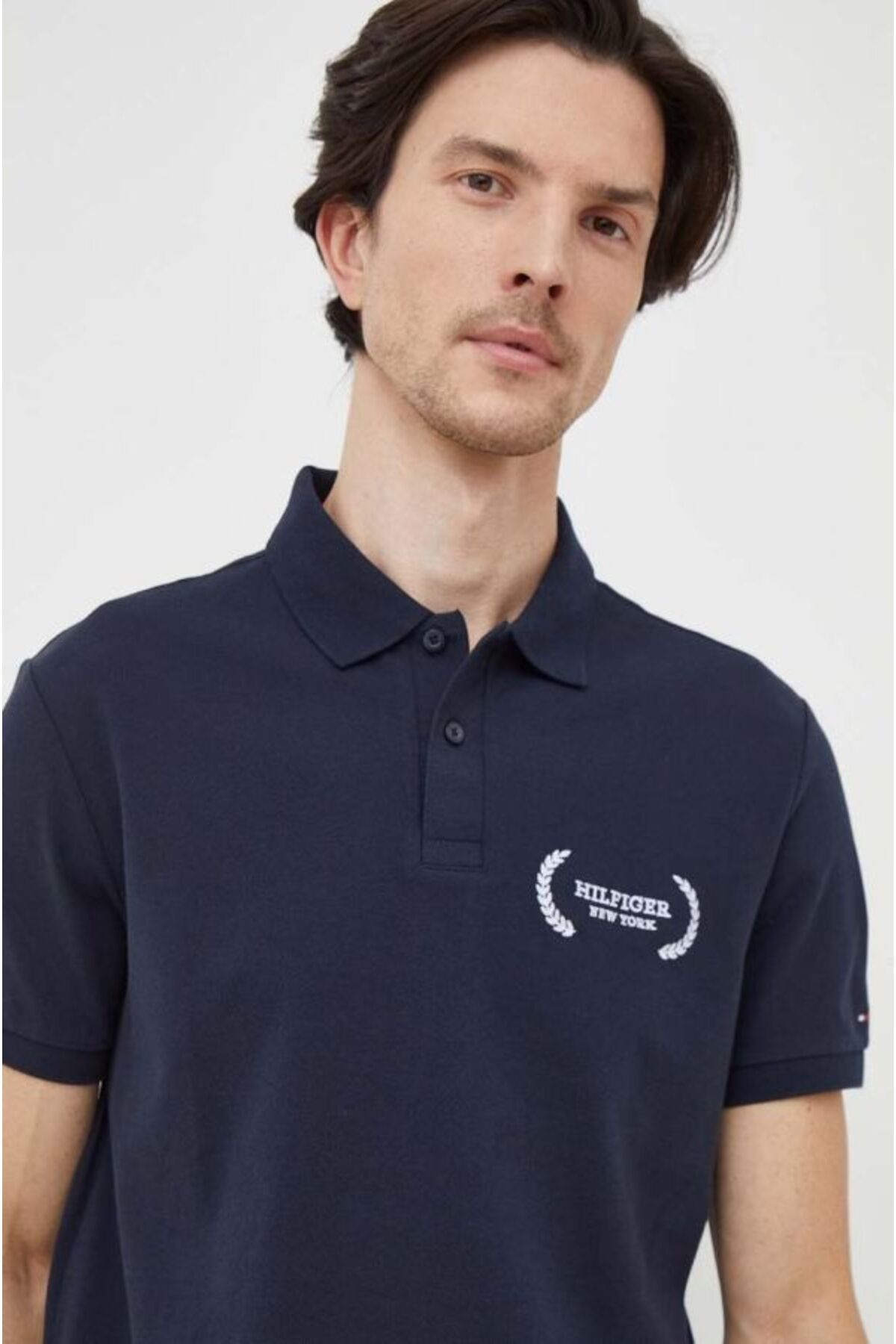 تی شرت یقه پولو مشکی مردانه چوگان اورجینال Tommy Hilfiger