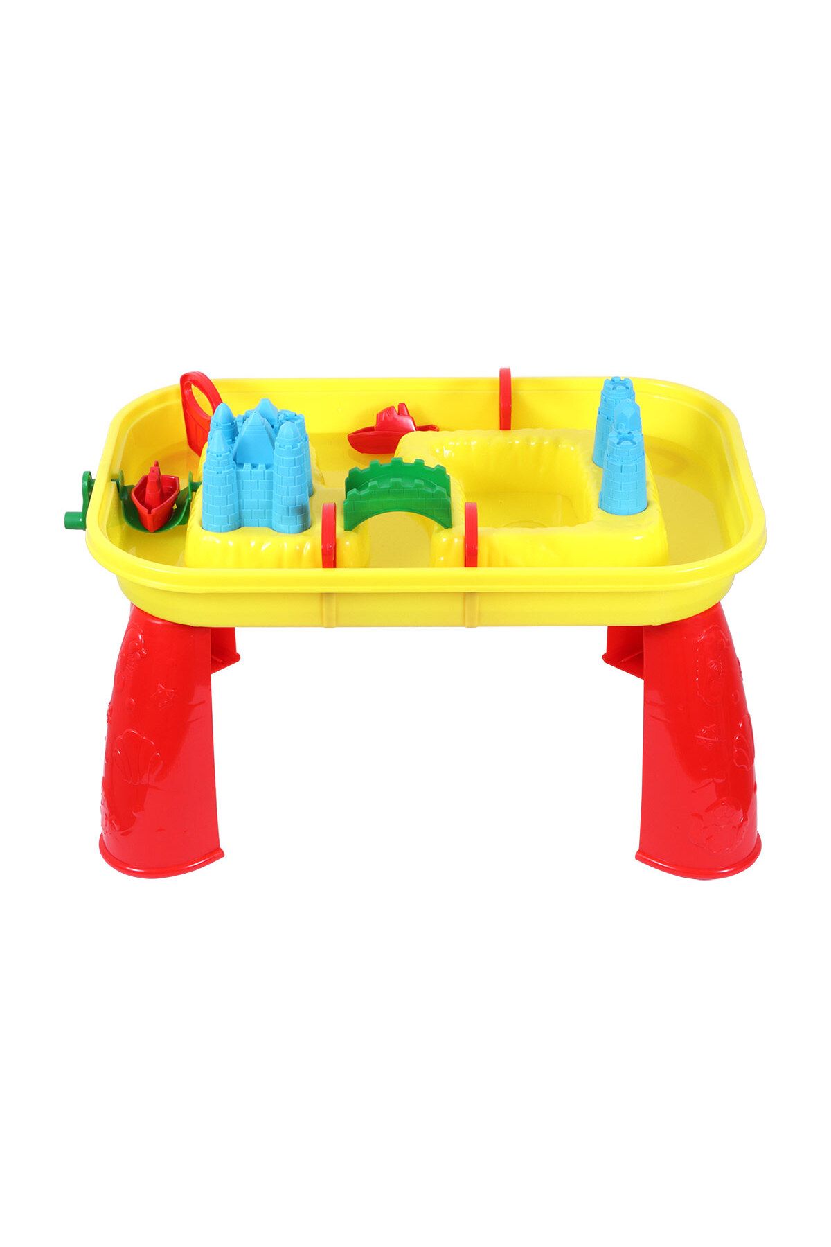 Ogi Mogi Toys Masă Cu Nisip Și Apă, Cutie De Nisip Senzorială Durabilă Pentru Copii 9 Piese - One Size