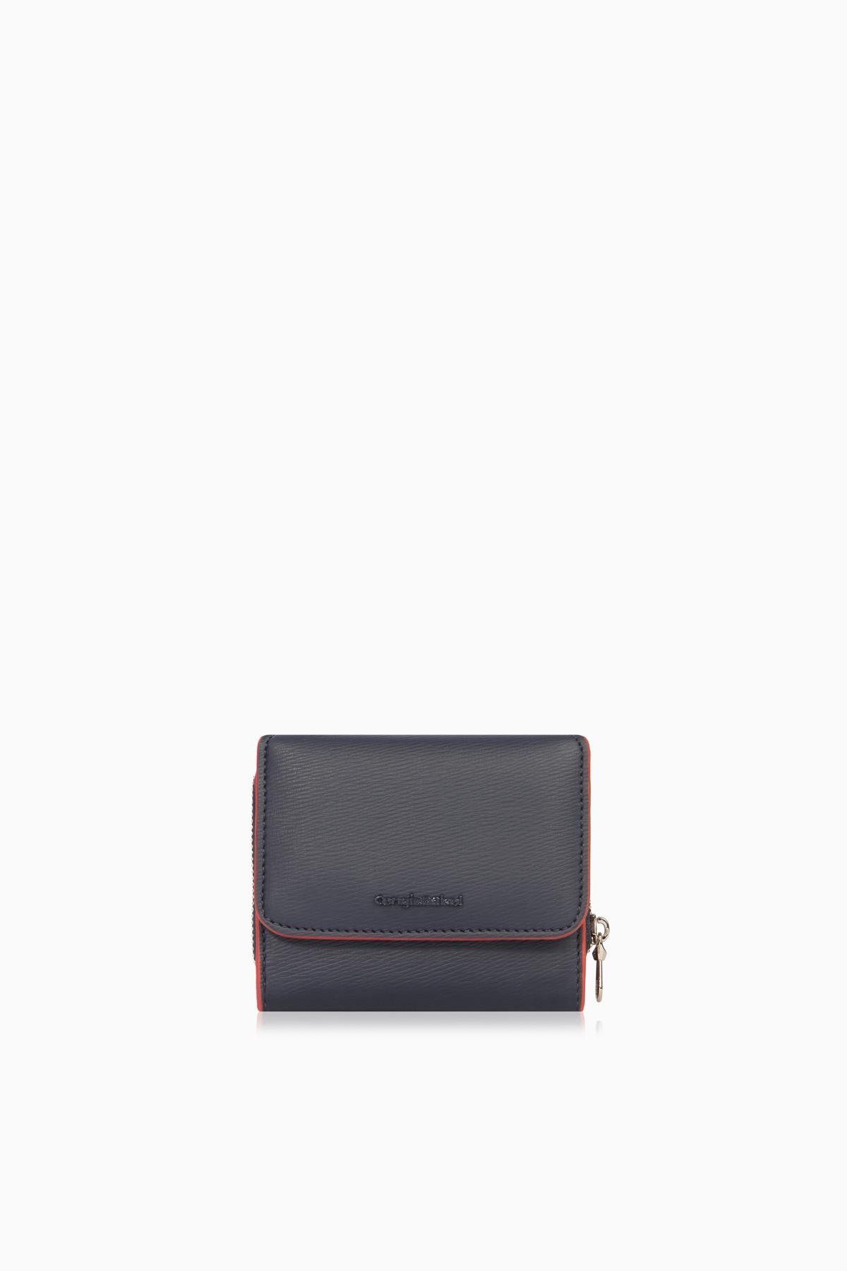 CENGİZ PAKEL-Cengiz Pakel Women's Small Size Wallet/Portfolio - 65385 - Navy/Red 1