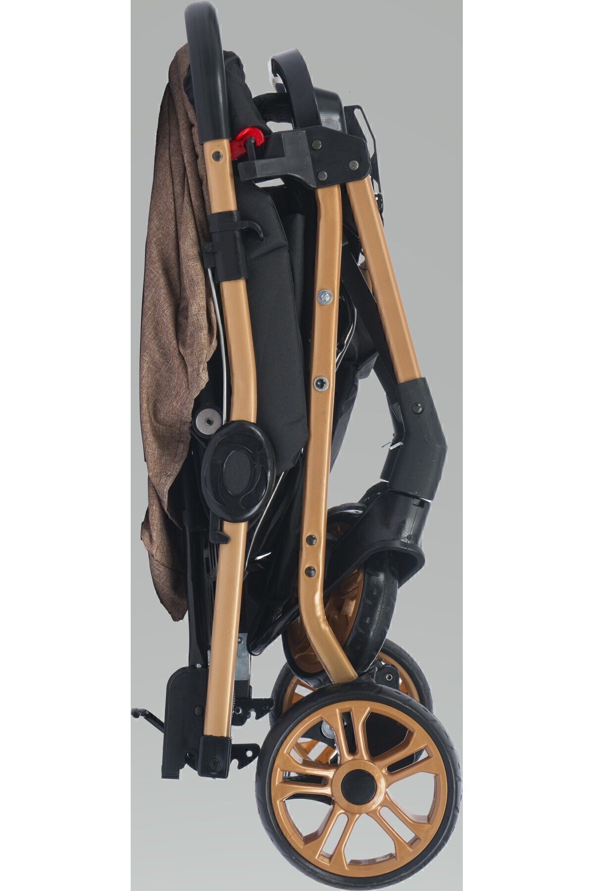 Mimma Baby Olympus Gold Kahve Çift Yönlü Bebek Arabası Taşıma fotoğrafı 7 (önizleme)