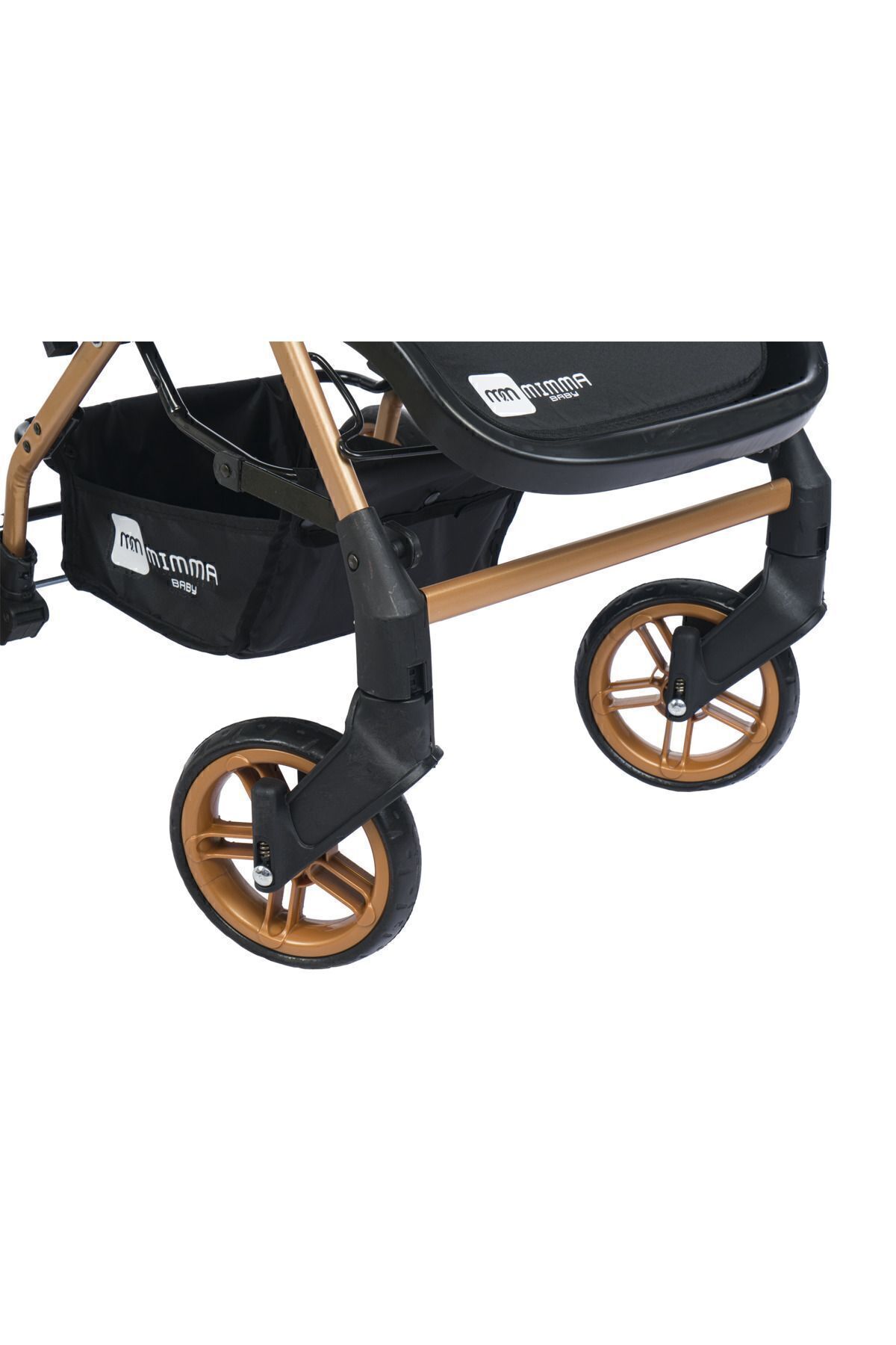 Mimma Baby Olympus Gold Kahve Çift Yönlü Bebek Arabası Taşıma fotoğrafı 5 (önizleme)