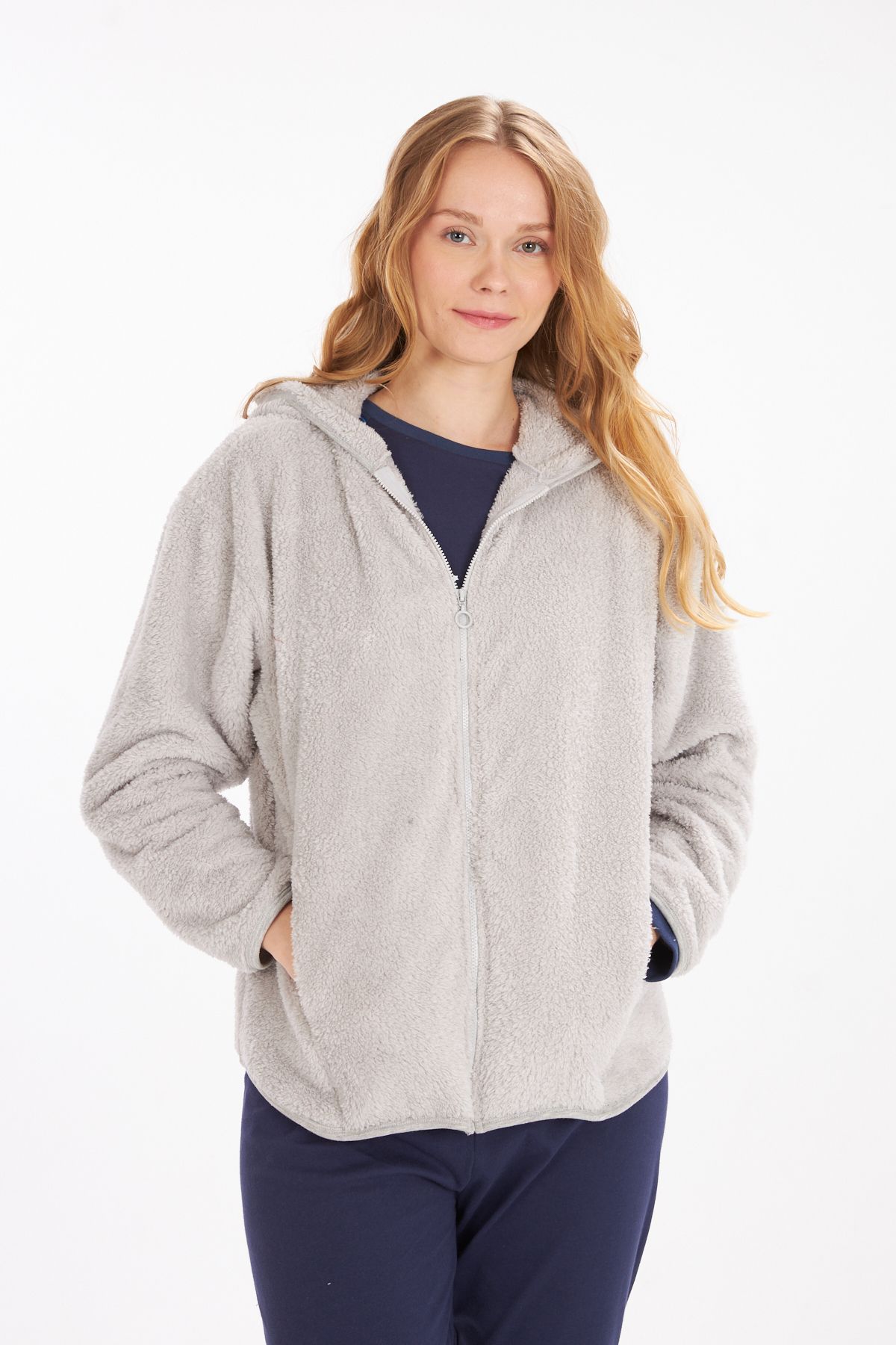 LILIAN-Liana Hooded Plush Jacket 2