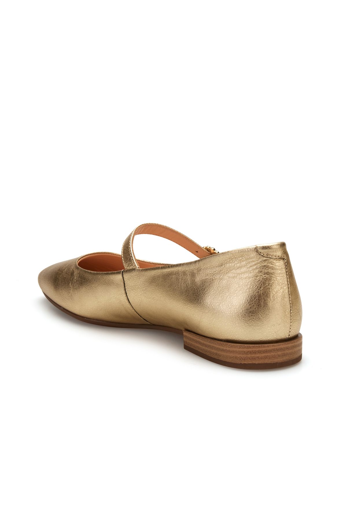 adL-Leather Top Strap Ballerinas 4