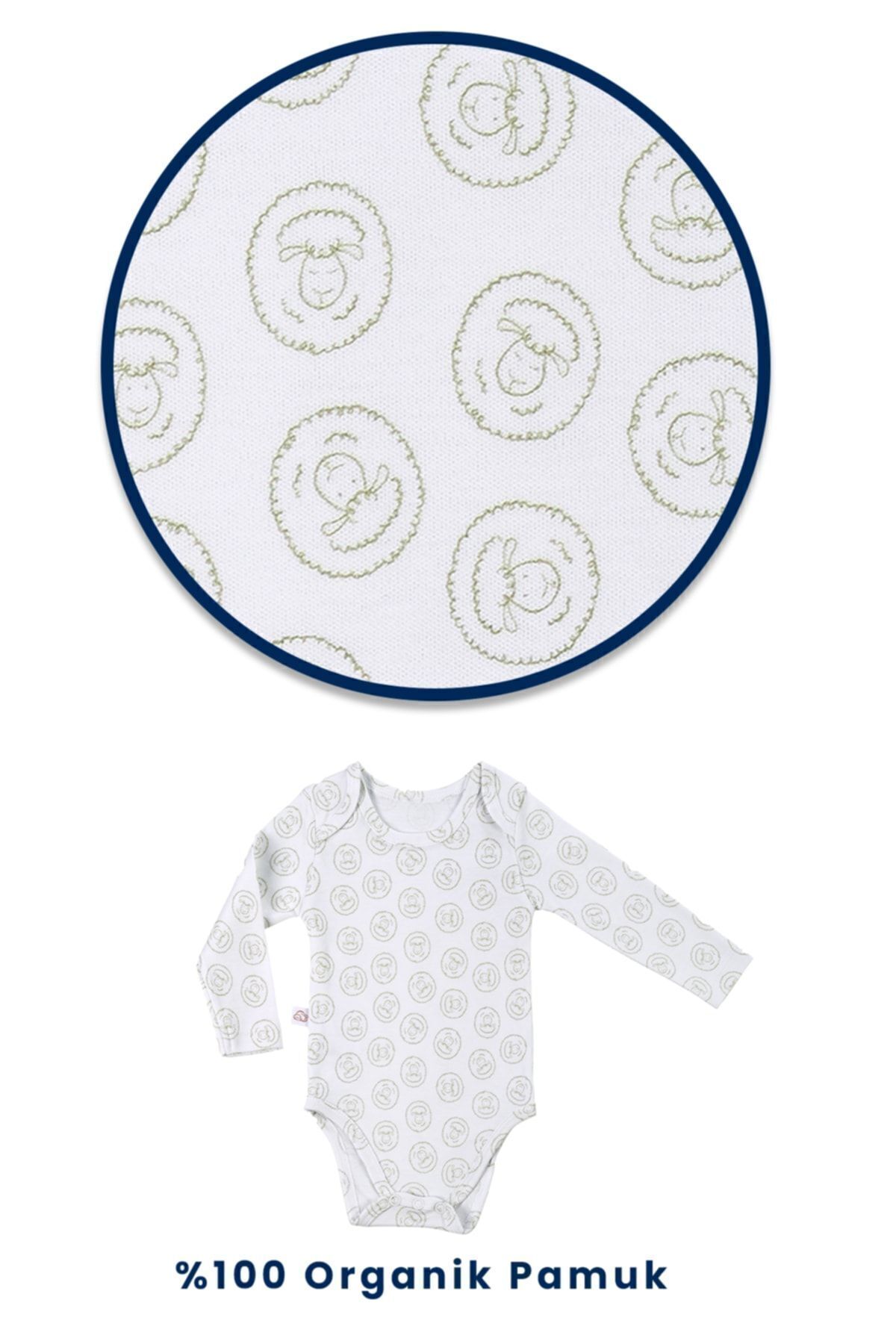 tinylamb-Lamb Patterned Hospital Discharge Set Organic Cotton Unisex 11 Piece Newborn Baby Clothing Set 5