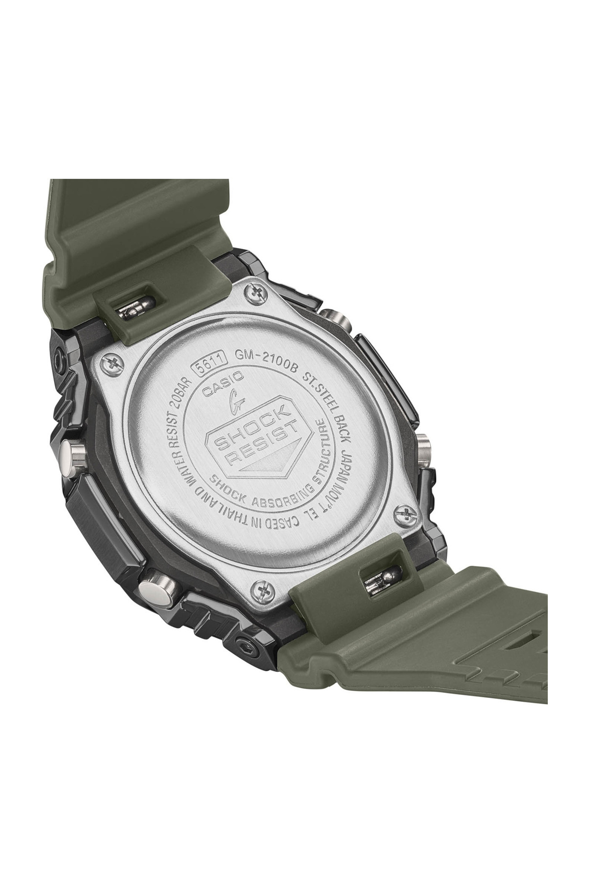 G-SHOCK-GM-2100 herren Uhr Grün GM-2100B-3AER 5