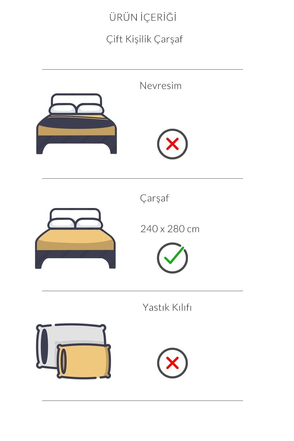 VAROL-Pan Series Ranforce Double Hotel Sheet 240x280 63 Thread 3