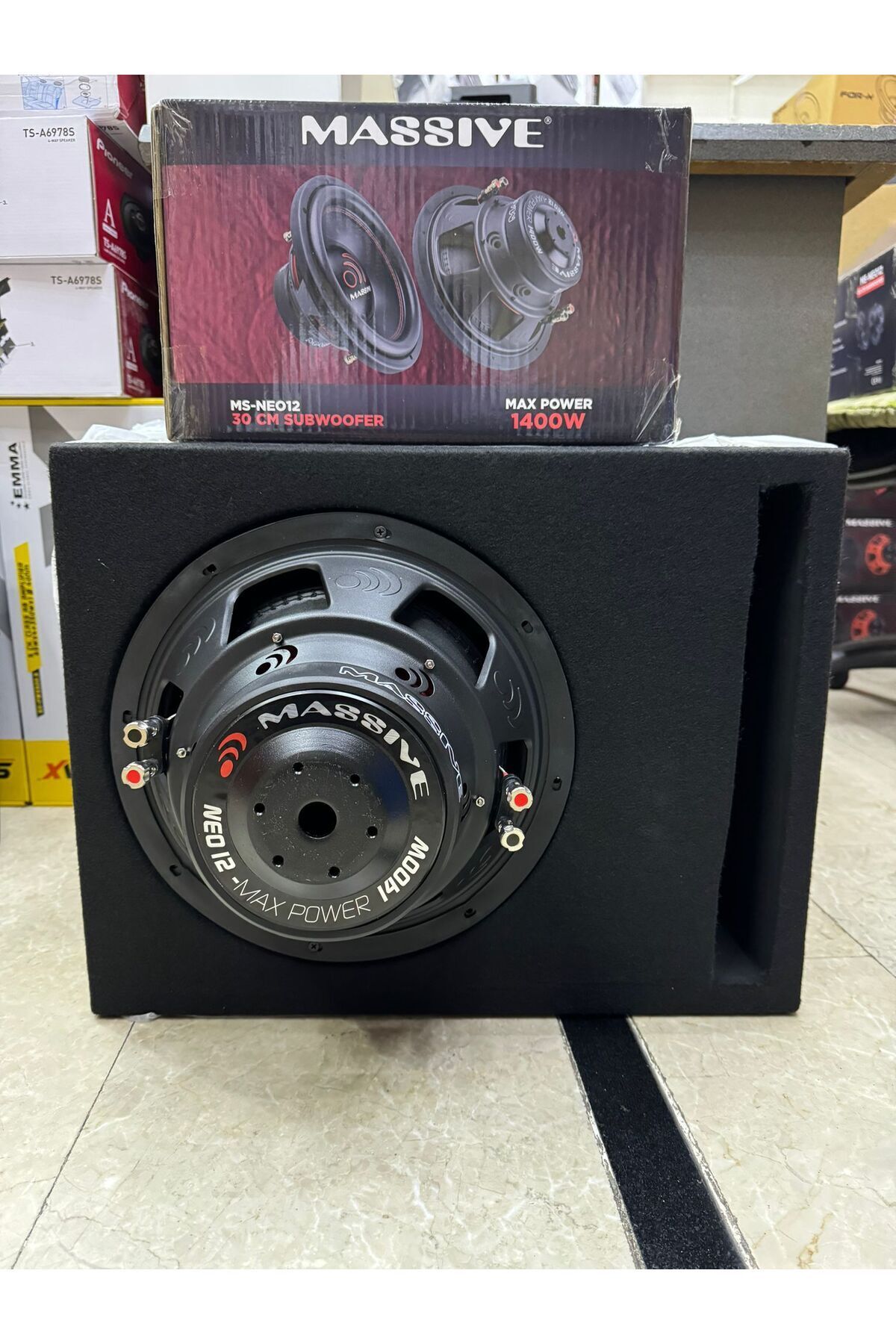 Masiva Ms-neo12 Çift Bobin 30cm Özel Spl Kabinli Bass 1400watt