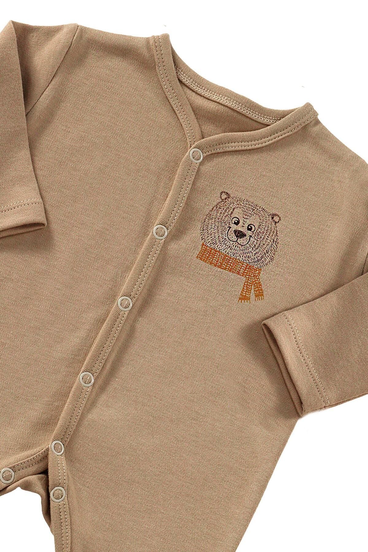 tinylamb Cool Bear Unisex 3 Parça Hastane Çıkışı Takımı Organik Pamuk Yenidoğan Mini Set fotoğrafı 6 (önizleme)