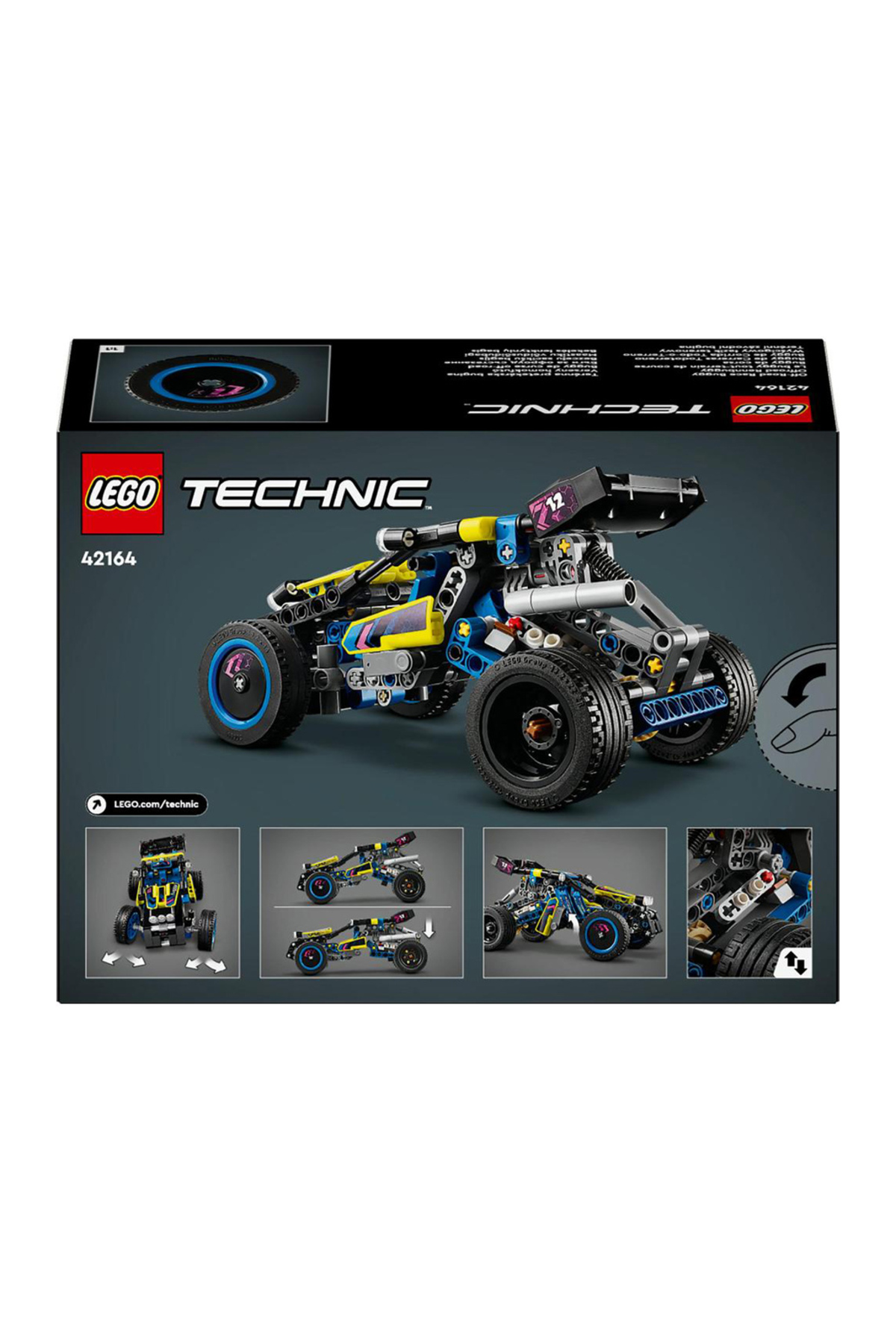 تکنیک بگی مسابقه‌ای آفرود ۴۲۱۶۴ – اسباب‌بازی ماشین مسابقه‌ای بادوام، مجموعه ساخت خلاقانه با ۲۱۹ قطعه