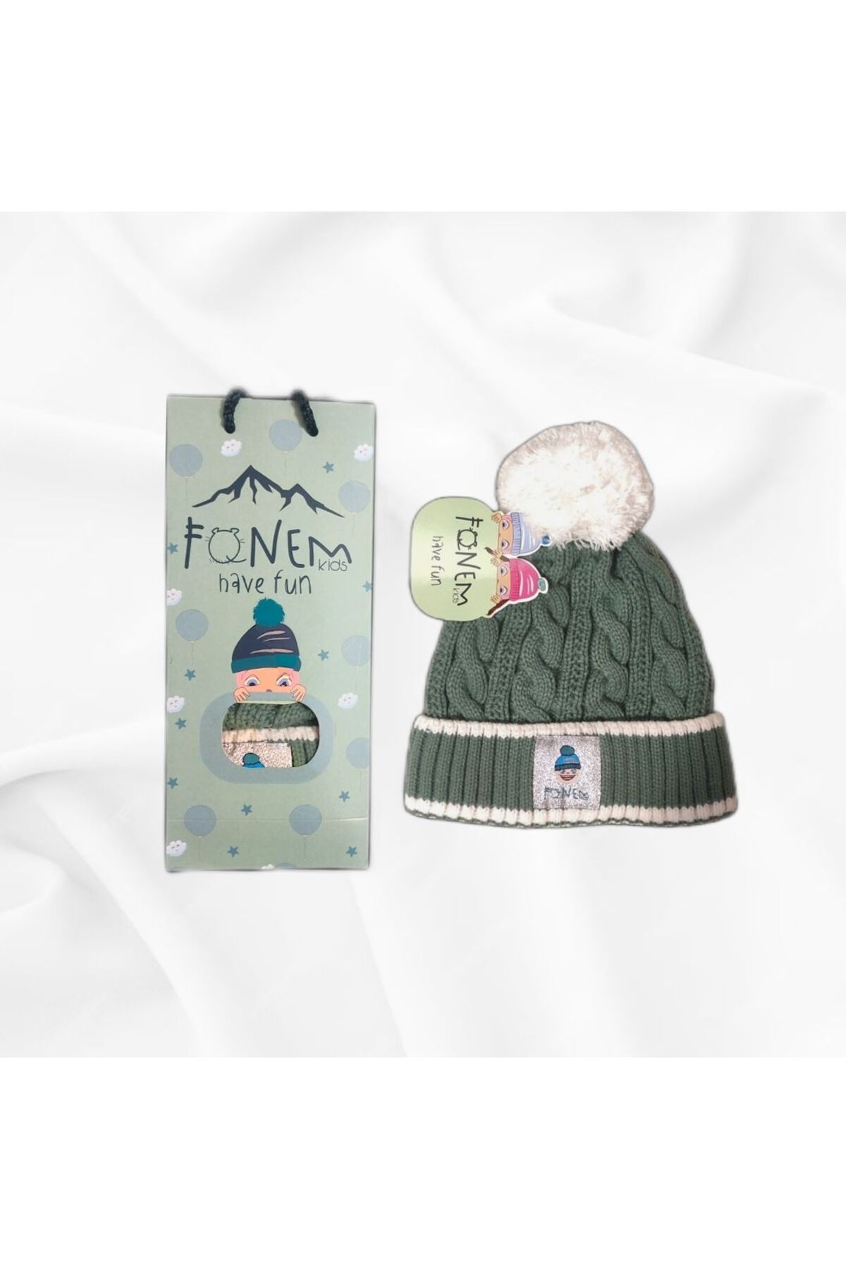 Online-Fonem Boys' Single Green Hat 1