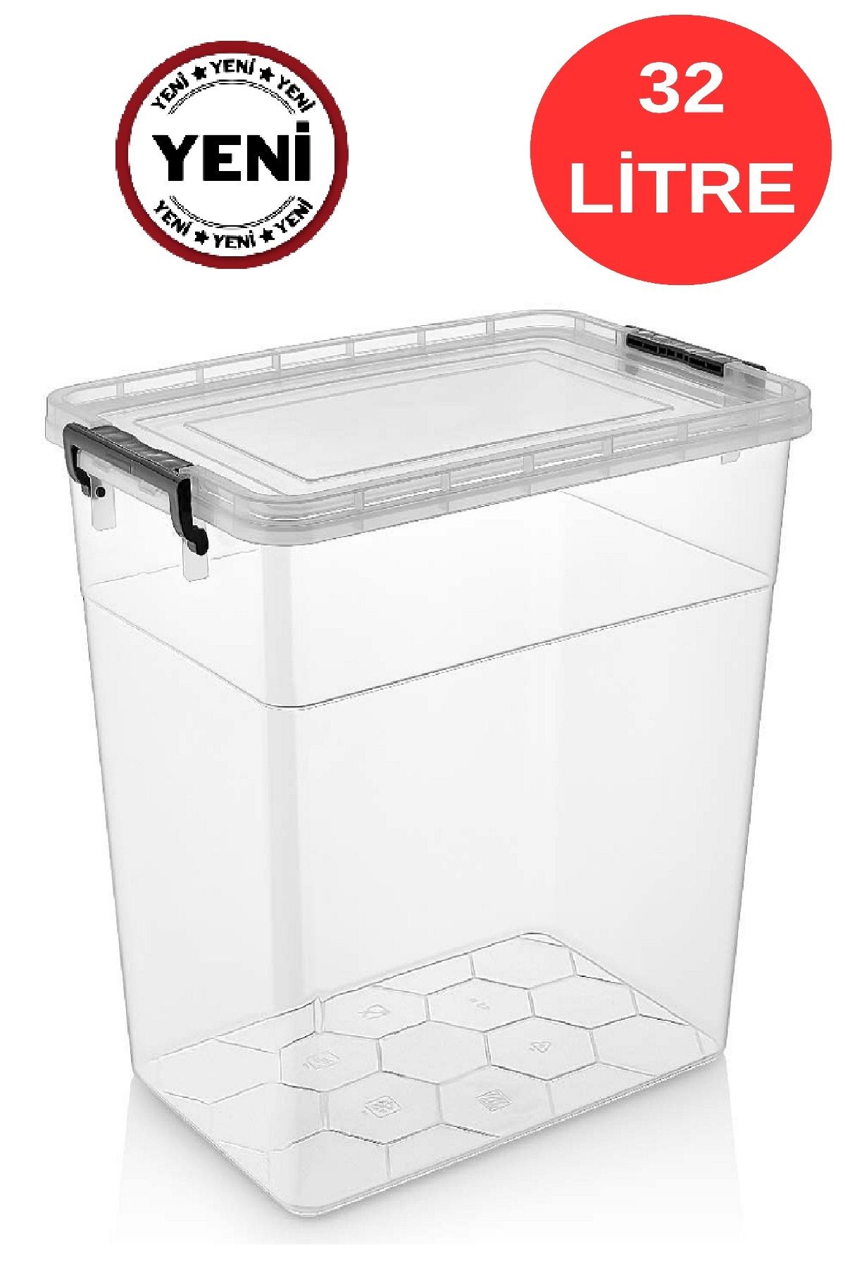 DEEMBRO-32 Liter Storage Container Pulses Storage Container Storage Box Transparent Ziplock Large Size Storage Box 4