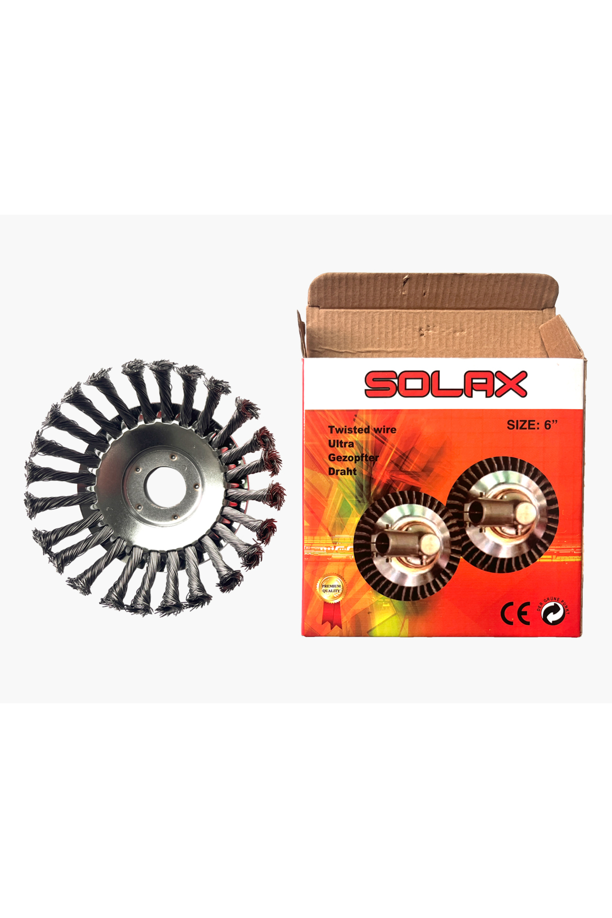 Solax KTA-6C Tırpan Başlığı Kıyı Temizleme Çelik Telli Universal