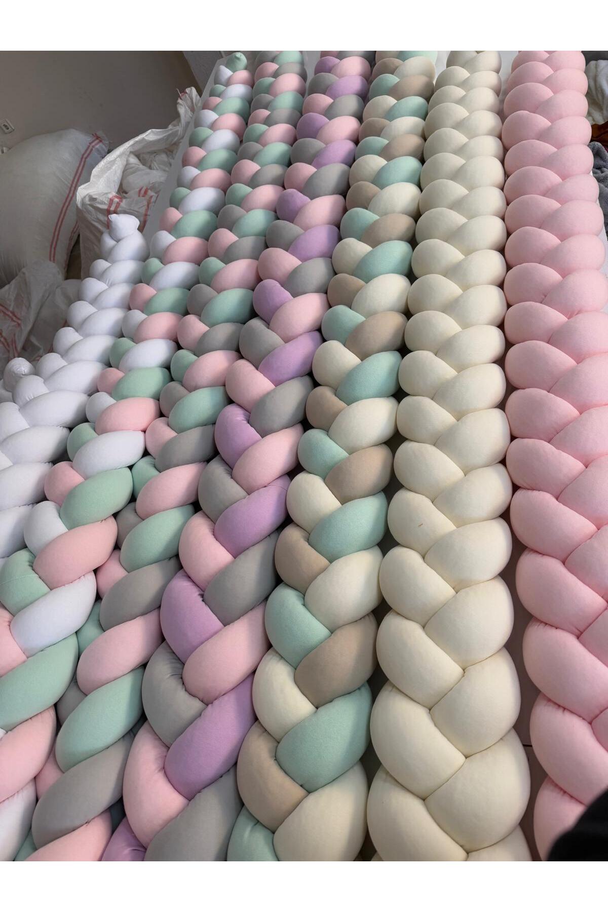 düğüm yastık 360 Cm 3 Örgü Beşik Korumalık fotoğrafı 2 (önizleme)