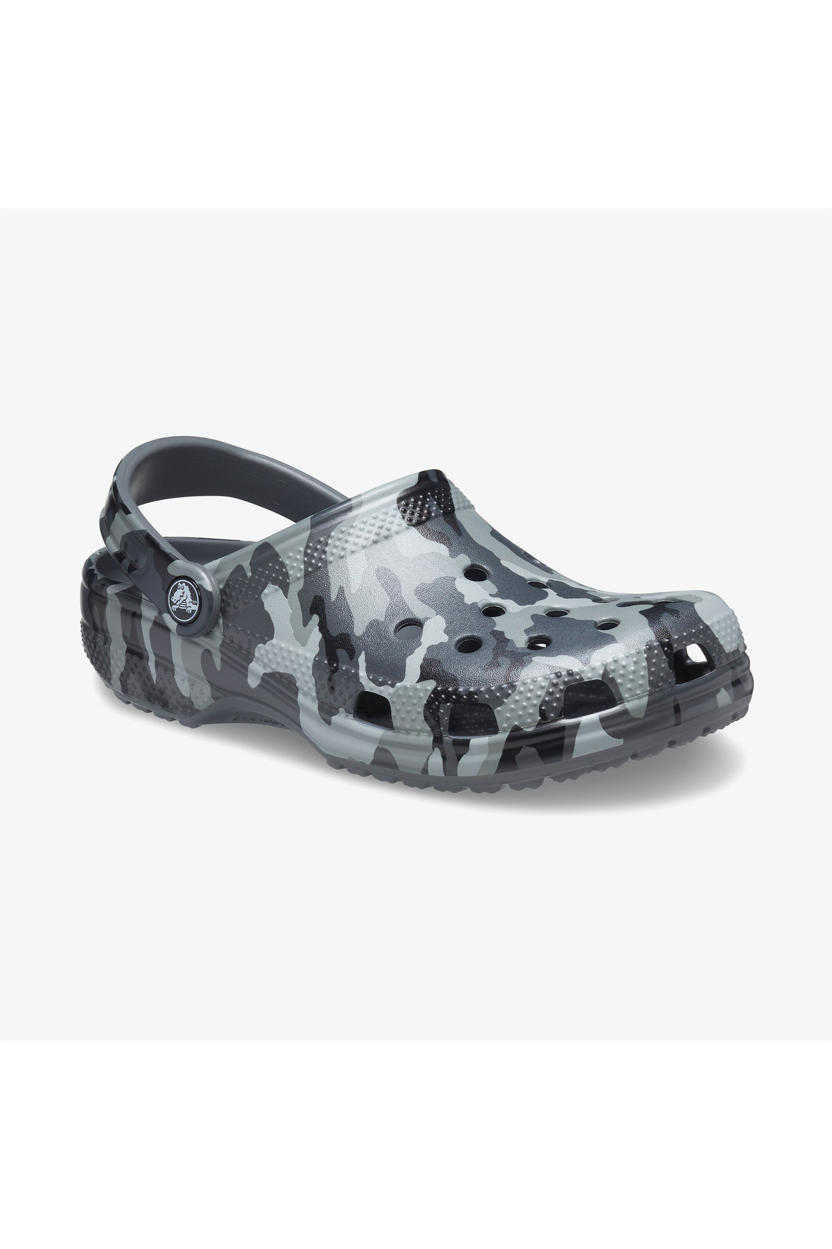 Crocs-206454-0ıe Classic Gray Clog Slippers with Public Matrix 6