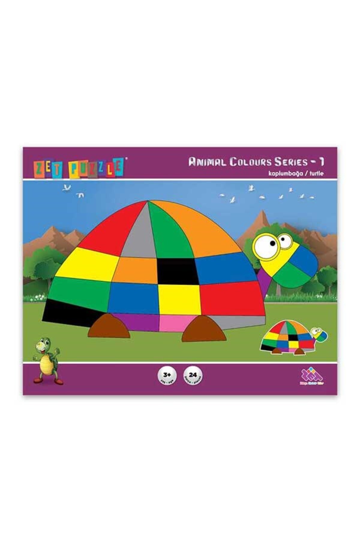 Turtle Puzzle Educational and Educational Puzzle for Kids | 24 Pieces 3+ Years
