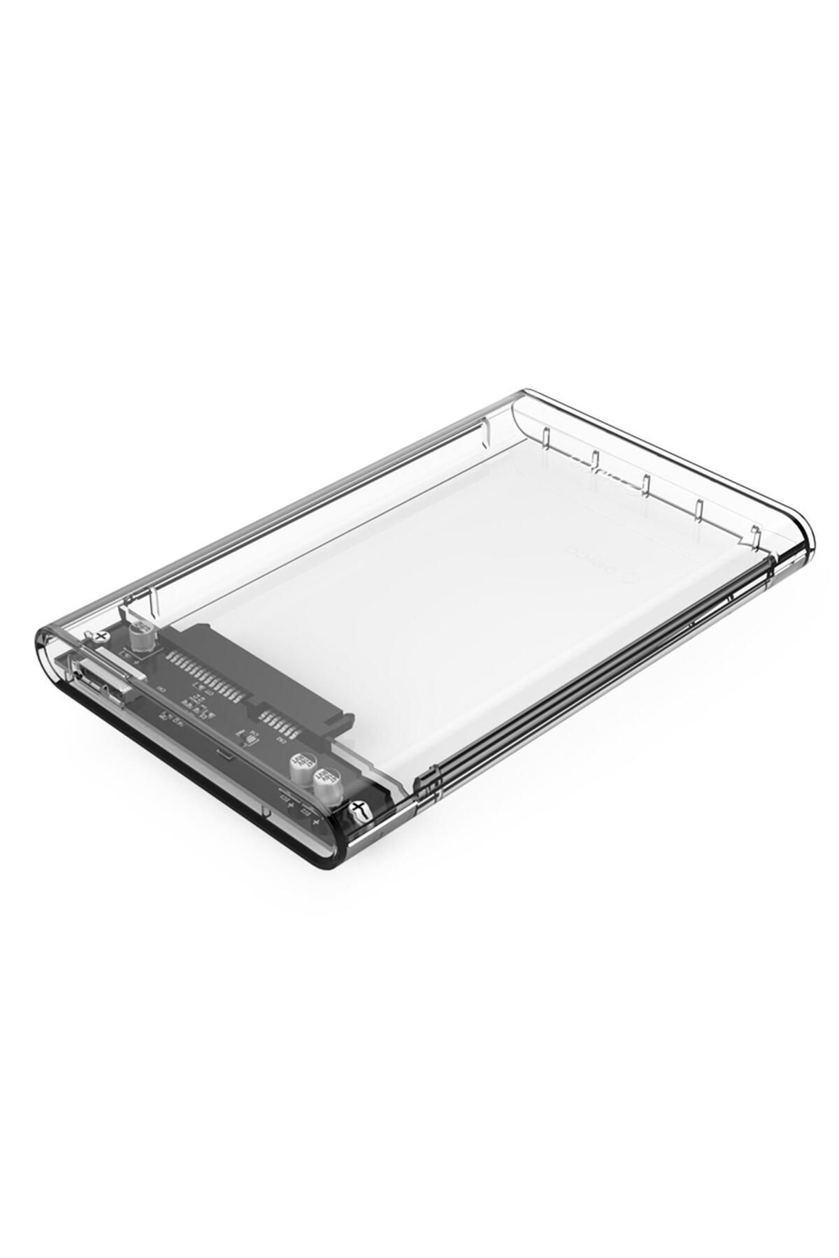 Genel Markalar buystoremx USB 3.0 Micro B Şeffaf 2.5” inch SATA SSD Hard Disk Kutusu newstar 1051066