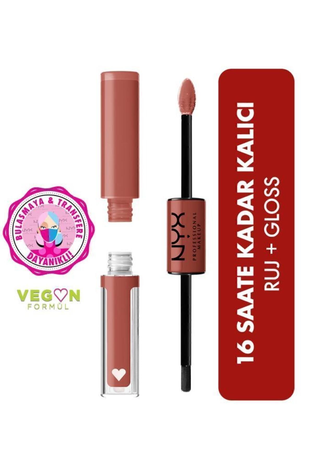 NYX Professional Makeup Shine Loud High Shine Lip Color Ambition Statement - Dudak Parlatıcısı-1