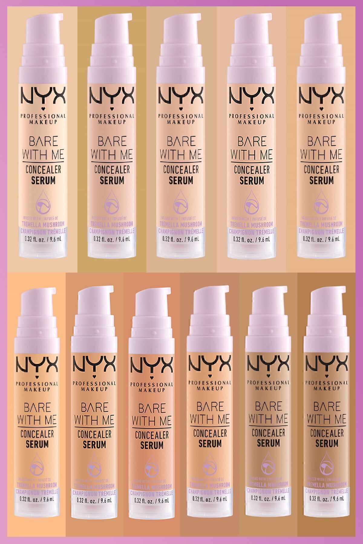 NYX Professional Makeup Bare With Me Kapatıcı Serum 07 Medium-7