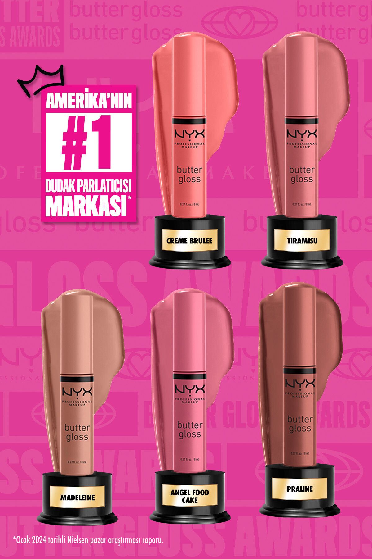 NYX Professional Makeup Dudak Parlatıcısı - Butter Gloss Angel Food Cake 15 G 800897828363-6