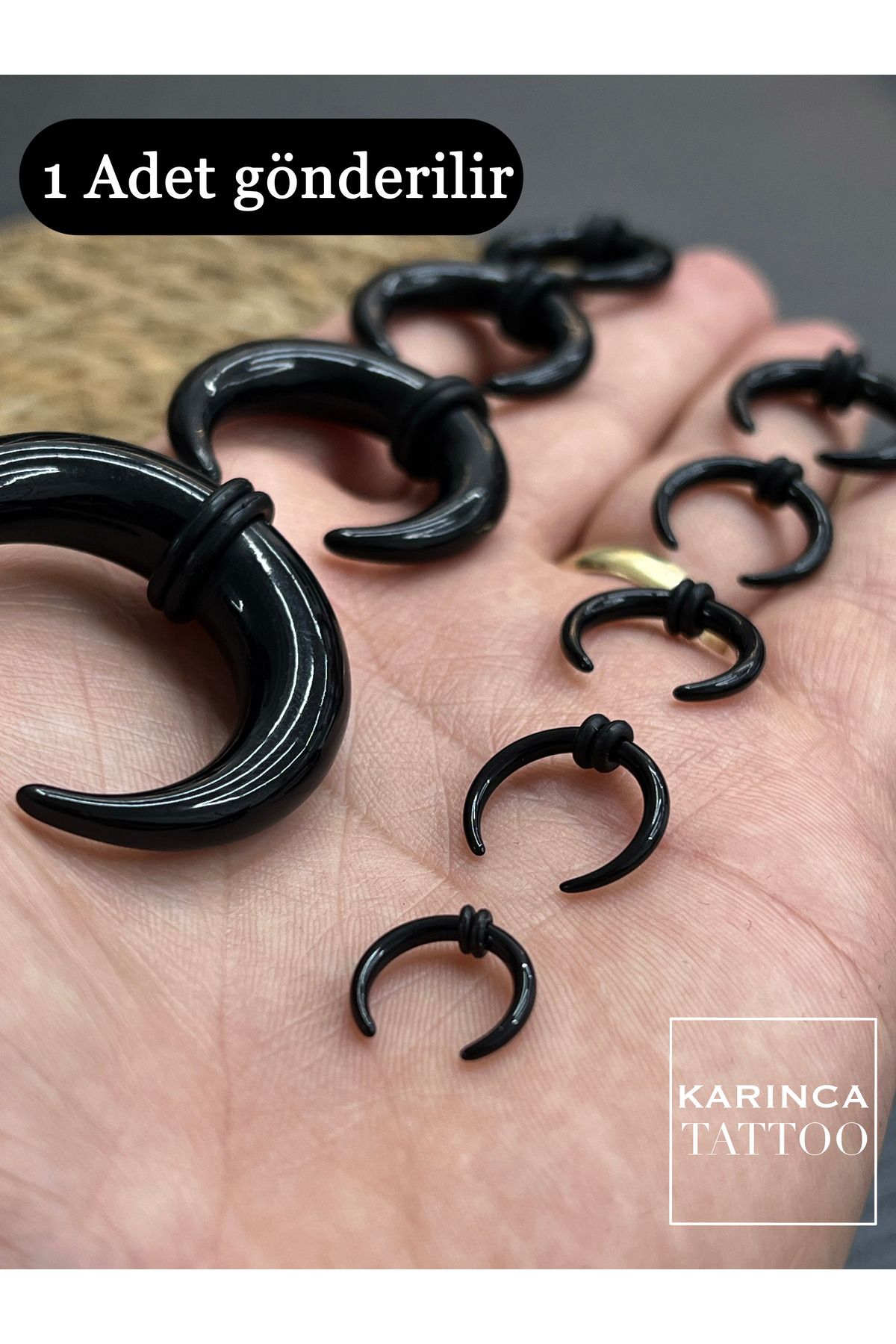 Karınca Piercing-Septum Pincher Piercing Expander Ear Stretcher Gauge Buffalo Taper Plug and Tunnel Opener 2