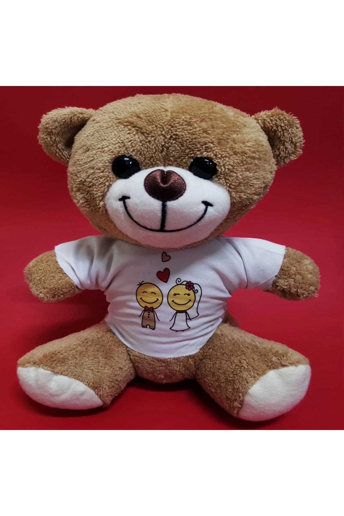 Easy Tedarik Gelin Damat Tasarım Tişörtlü Sevimli Ayıcık
