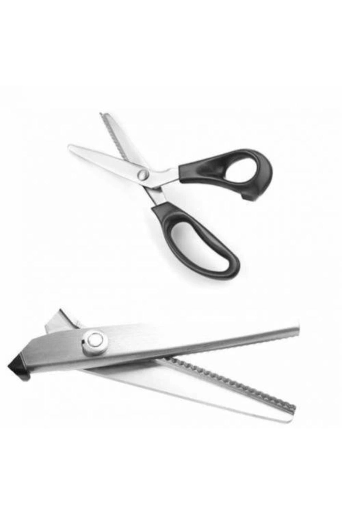 Easy Tedarik Zikzaklı Kesim Makası Desenli Tırtıklı Oya Makası Terzi Kumaş