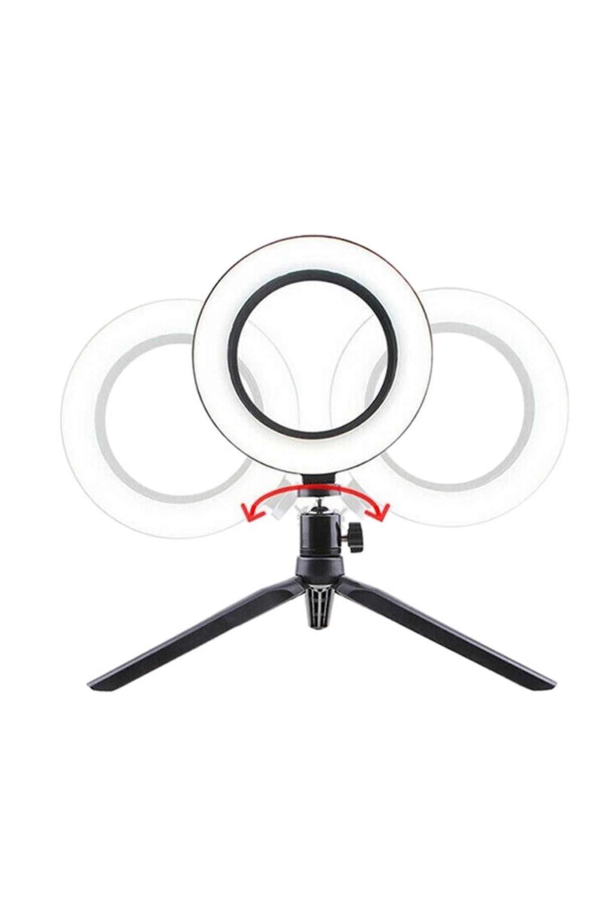 Light up 10inç 26cm Youtube Instagram Tiktok Selfie Stüdyo Video Fotoğraf Ring Light Tripod Led Halka Iş