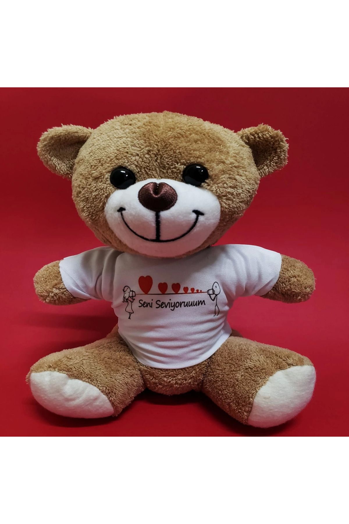 Easy Tedarik Seni Seviyorum Temalı Peluş Ayıcık