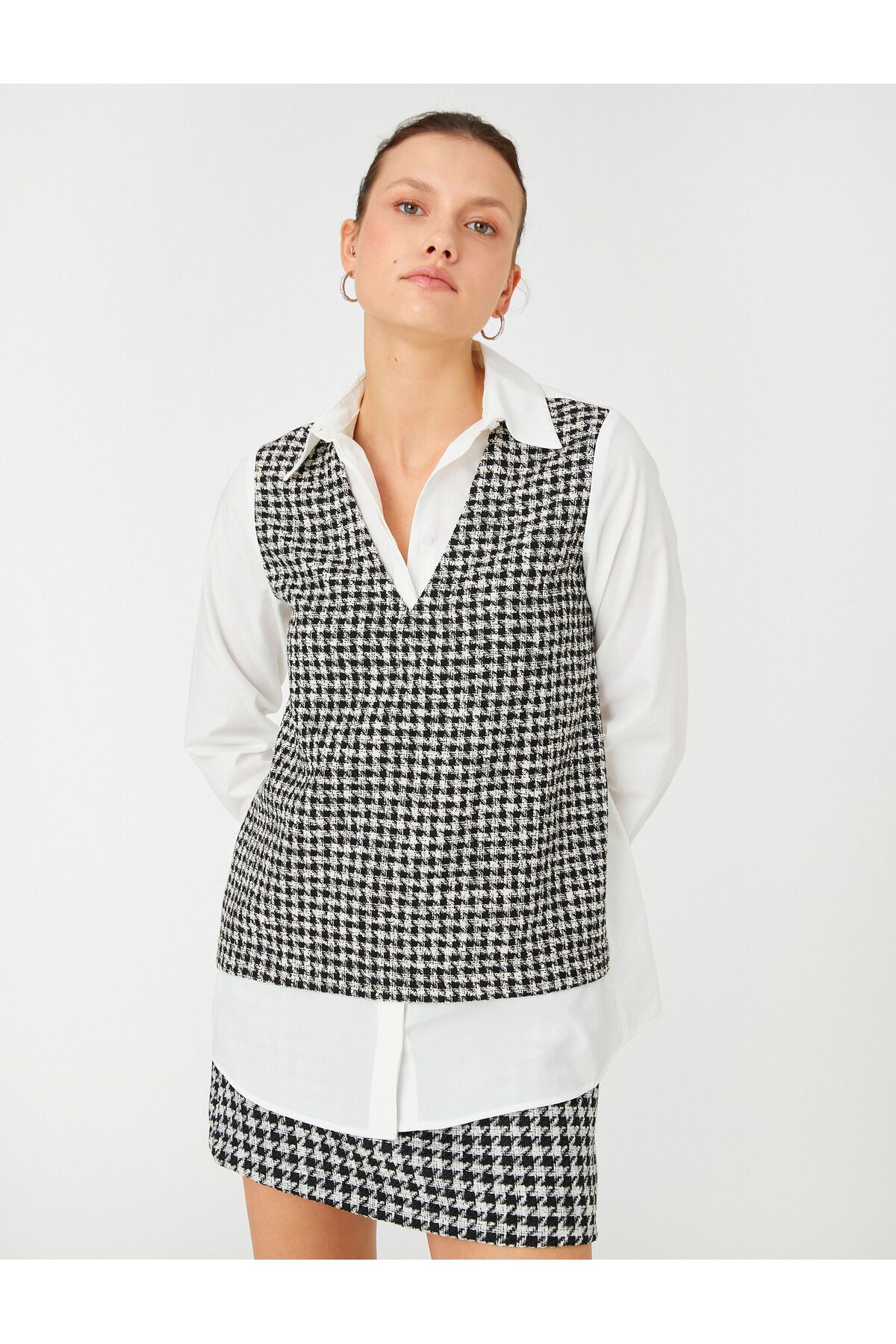 Koton-Women's White Shirt 3WAK60081UW 1