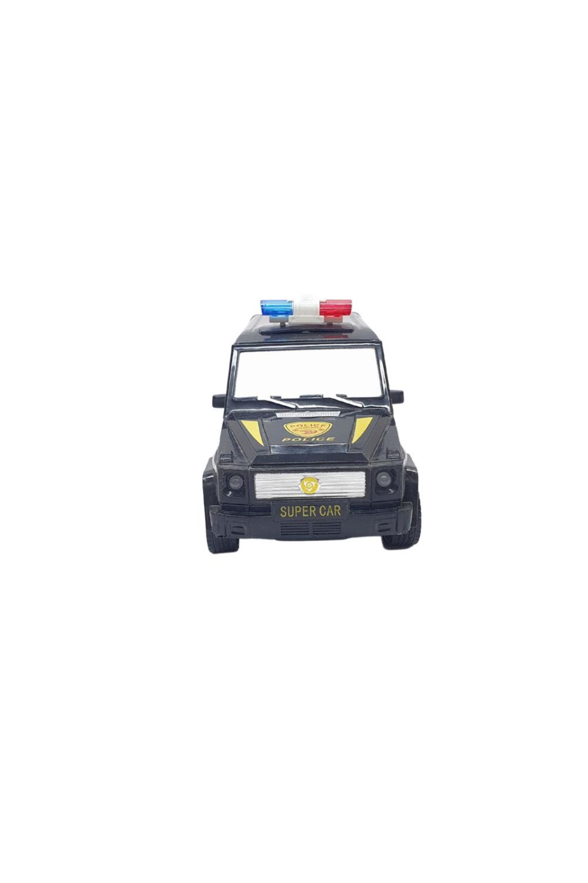 Easy Tedarik Uzaktan Kumandalı Mercedes Polis Jeep 1:20 Ölçek 18 Cm Siyah - 13578-887