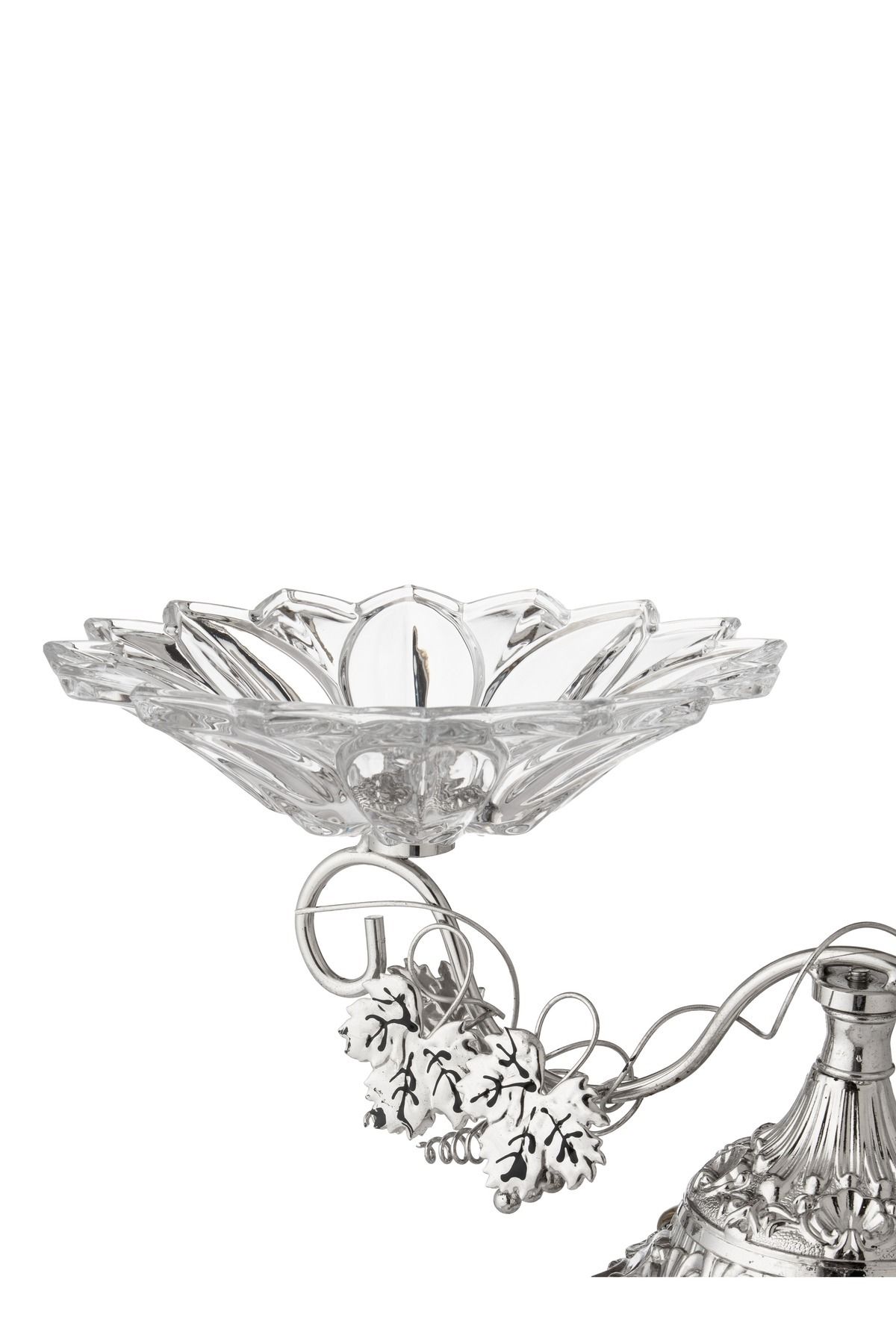 Dania-Silver bi-metal sweet holder with glass plate 2