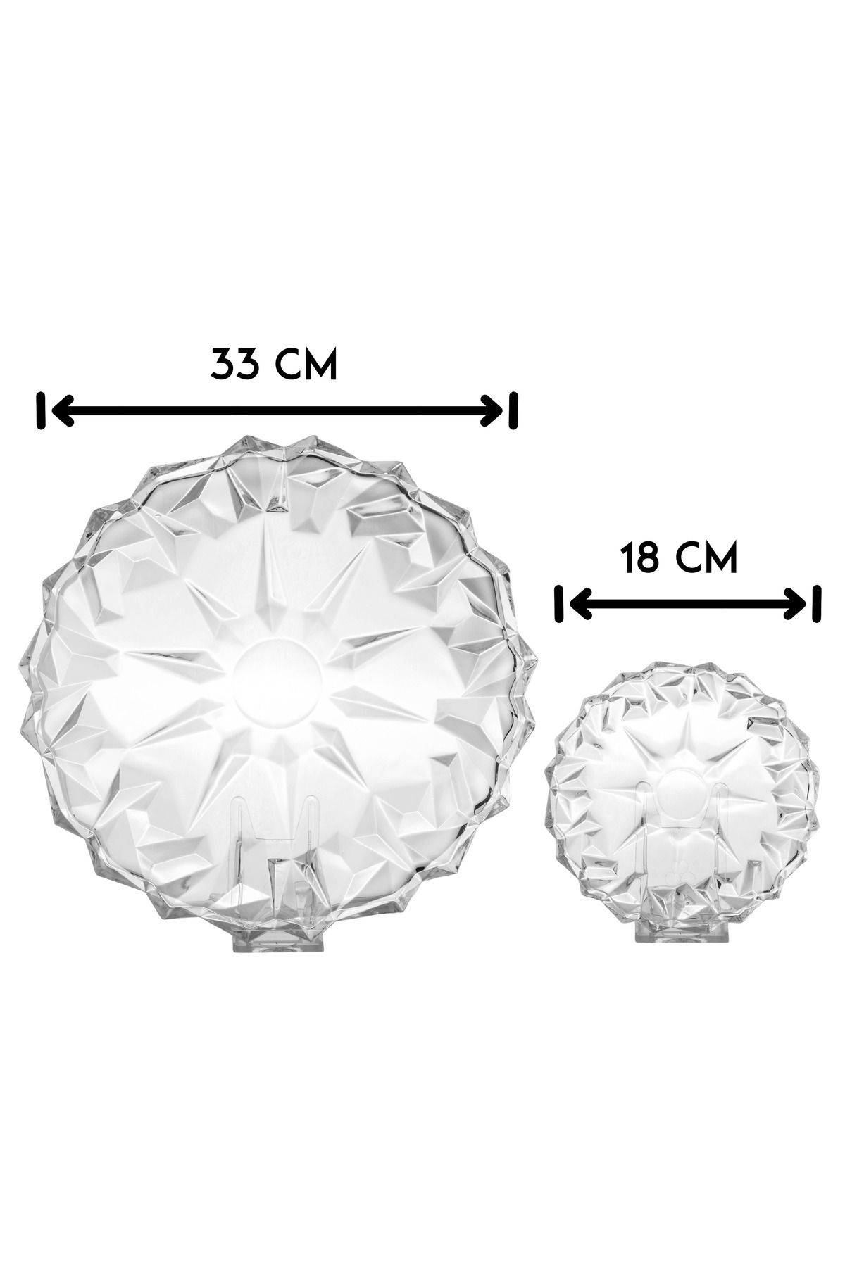 Delisoga-A set of multi-use service plates for desserts fruits consisting of 6 small plates and 1 large plate 3